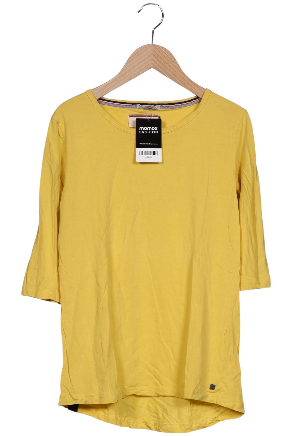 

4funkyflavours Damen Langarmshirt, gelb, Gr. 34