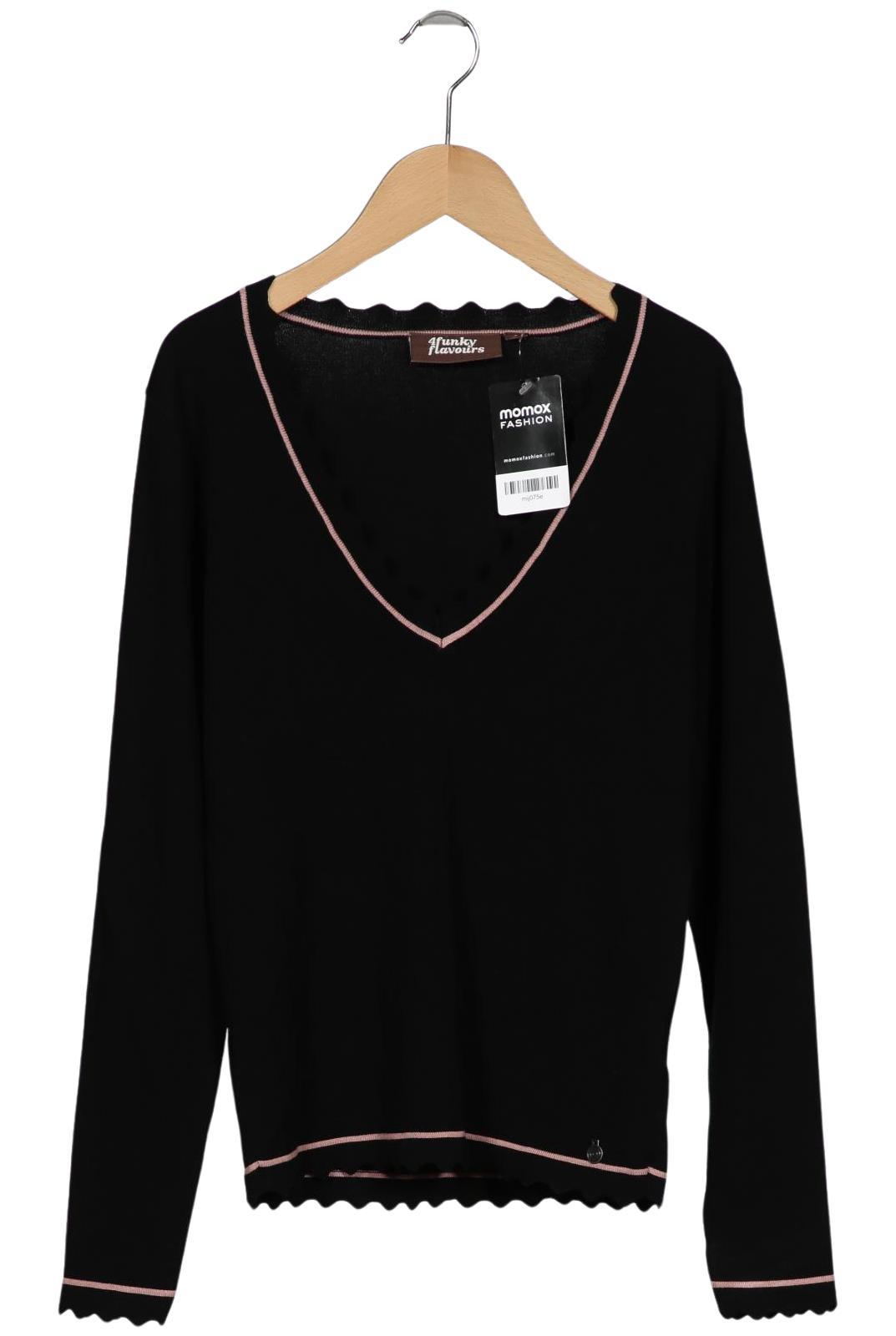 

4funkyflavours Damen Pullover, schwarz, Gr. 36