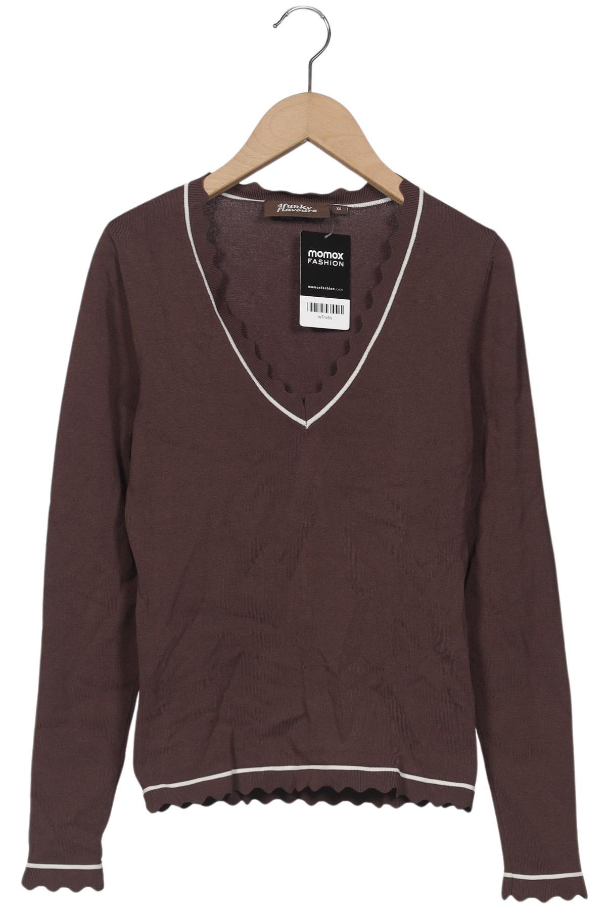 

4funkyflavours Damen Pullover, braun, Gr. 34