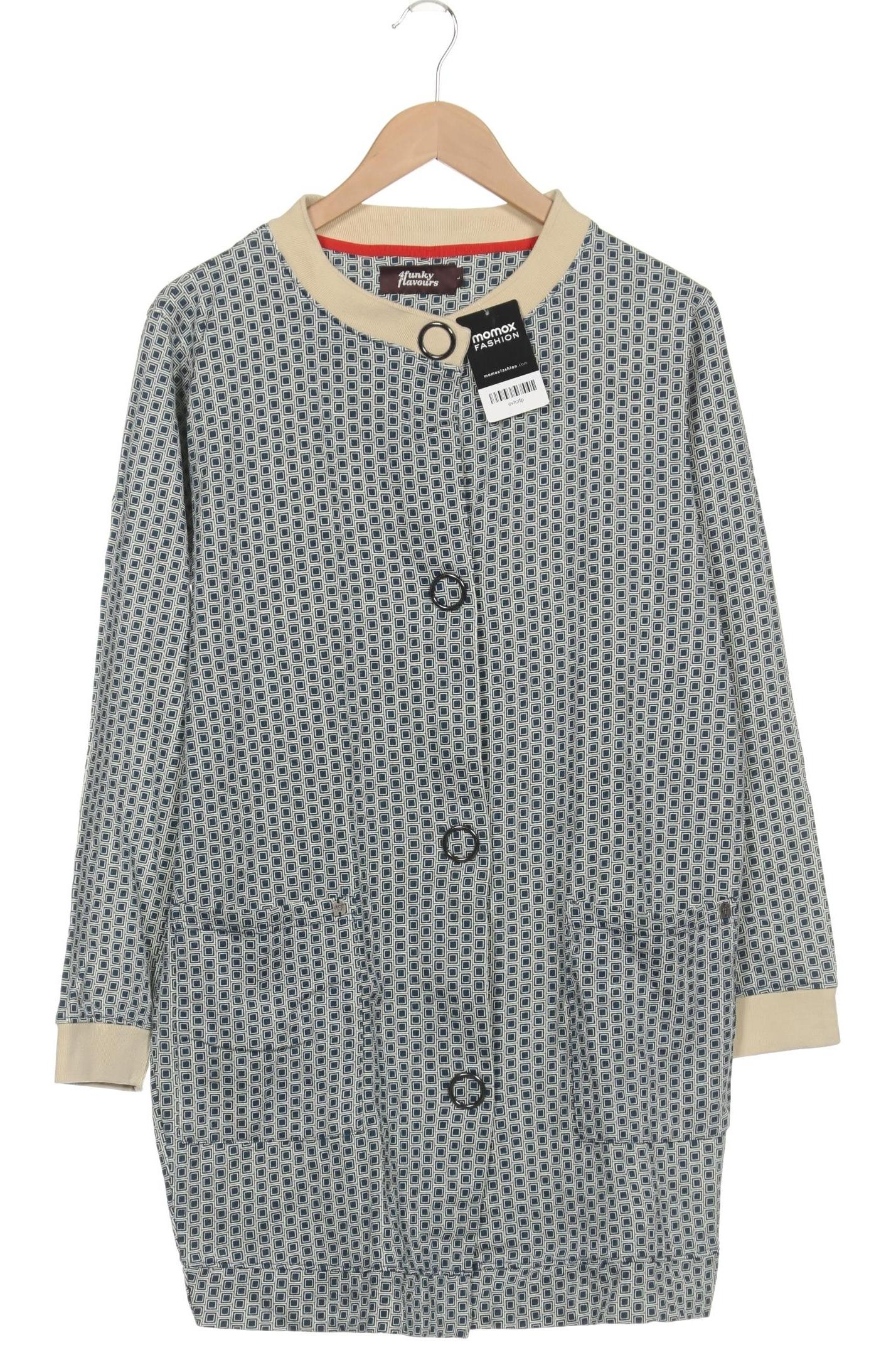 

4funkyflavours Damen Strickjacke, türkis, Gr. 42