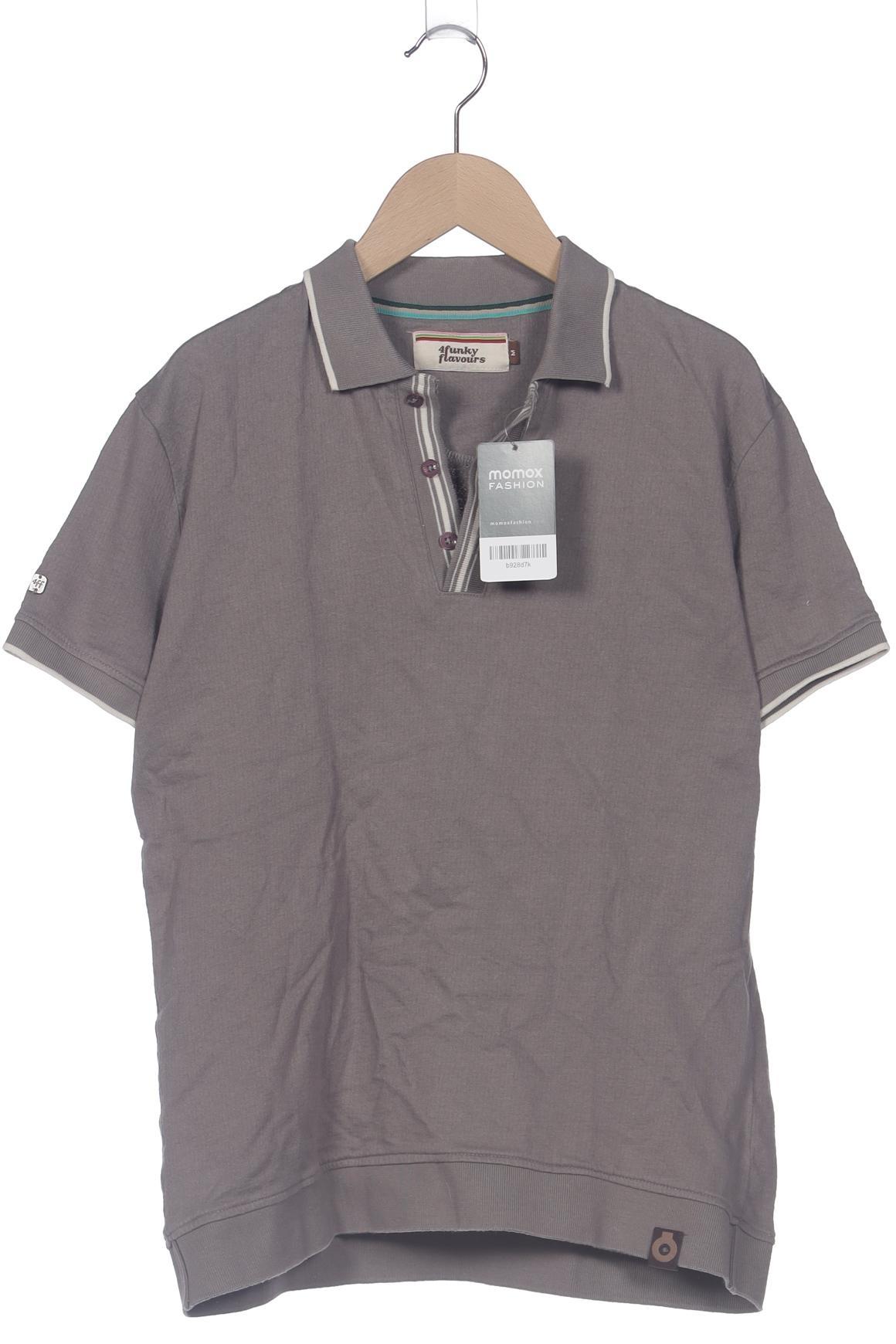 

4funkyflavours Herren Poloshirt, grau, Gr. 48