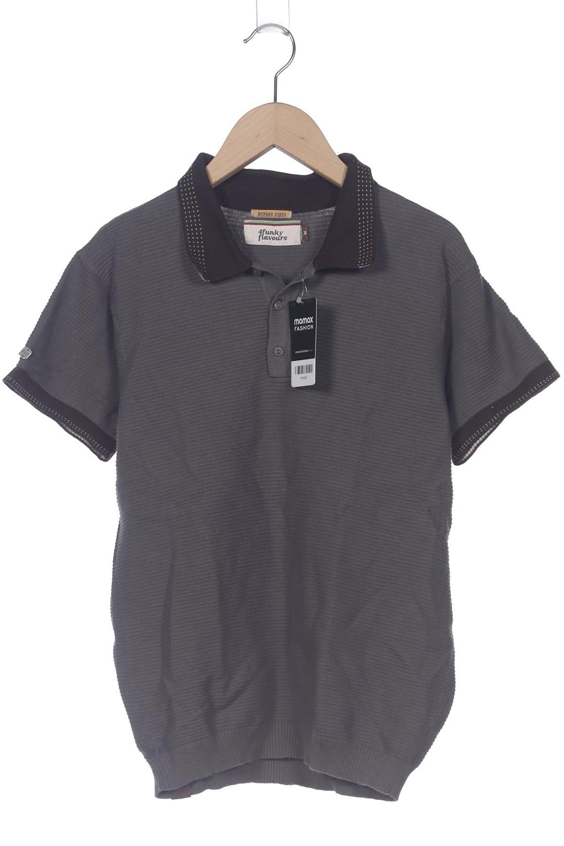 

4funkyflavours Herren Poloshirt, grau, Gr. 48