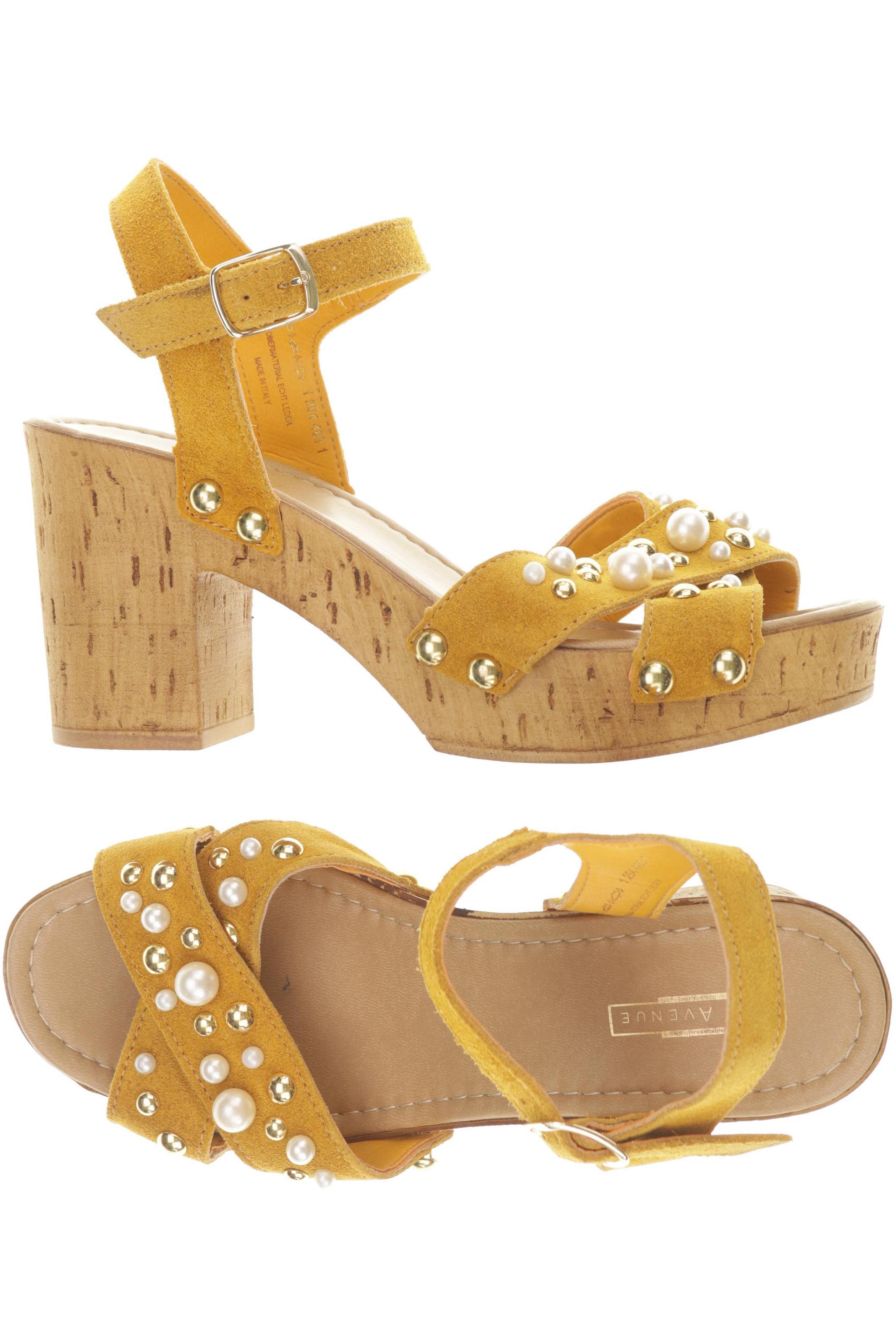 

5th Avenue Damen Sandale, gelb, Gr. 38