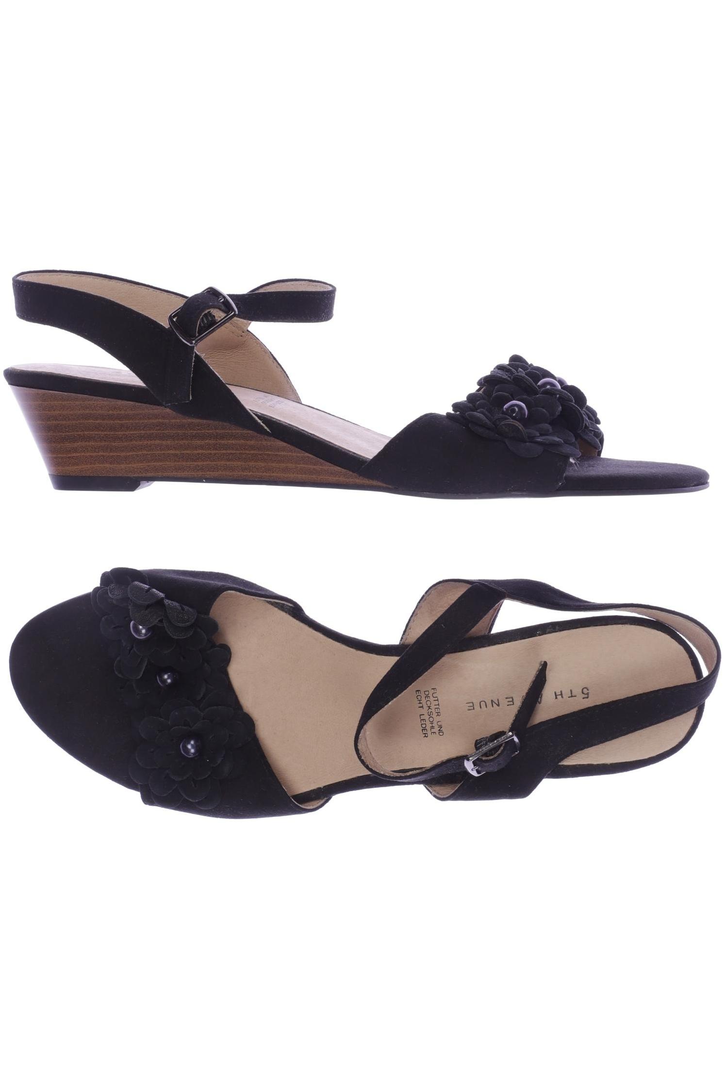

5th Avenue Damen Sandale, schwarz, Gr. 40