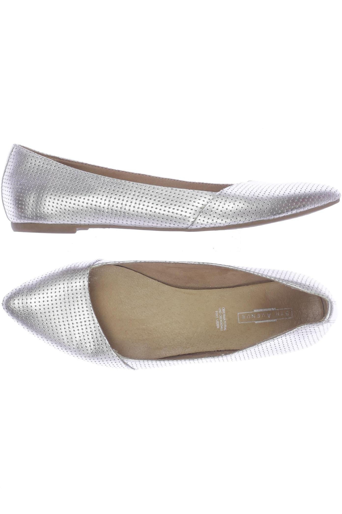 

5th Avenue Damen Ballerinas, silber, Gr. 39