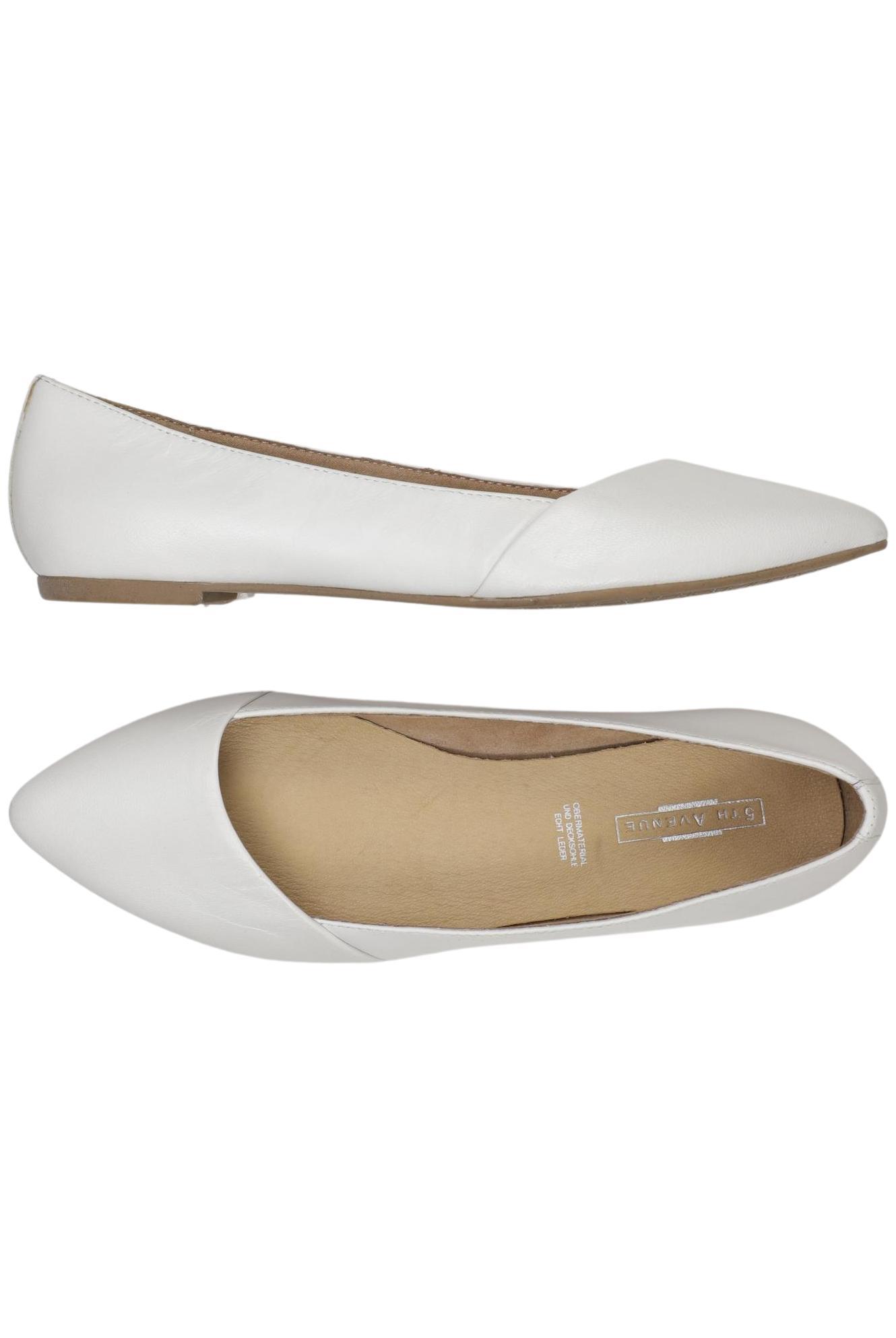 

5th Avenue Damen Ballerinas, weiß, Gr. 37
