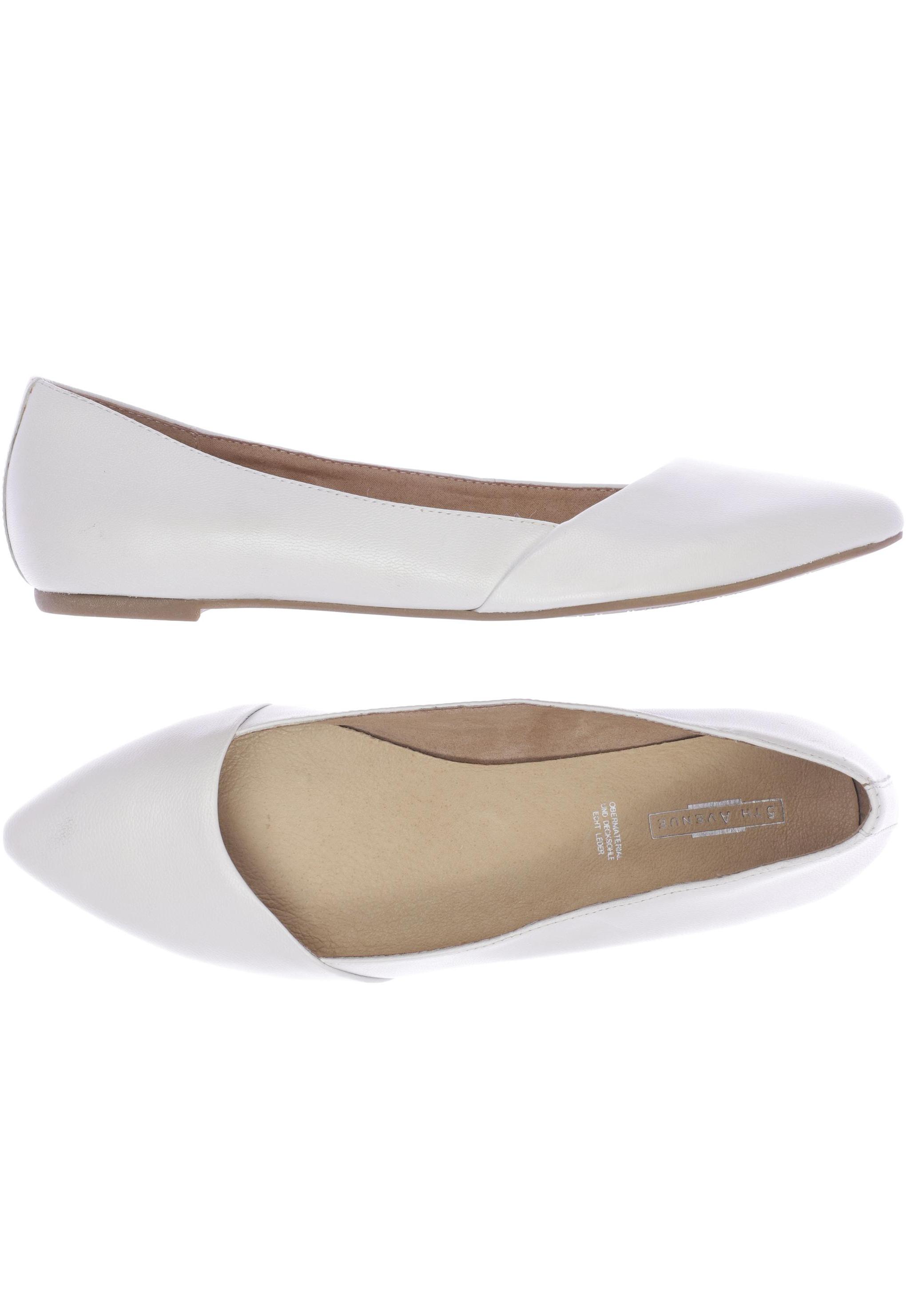 

5th Avenue Damen Ballerinas, weiß, Gr. 42