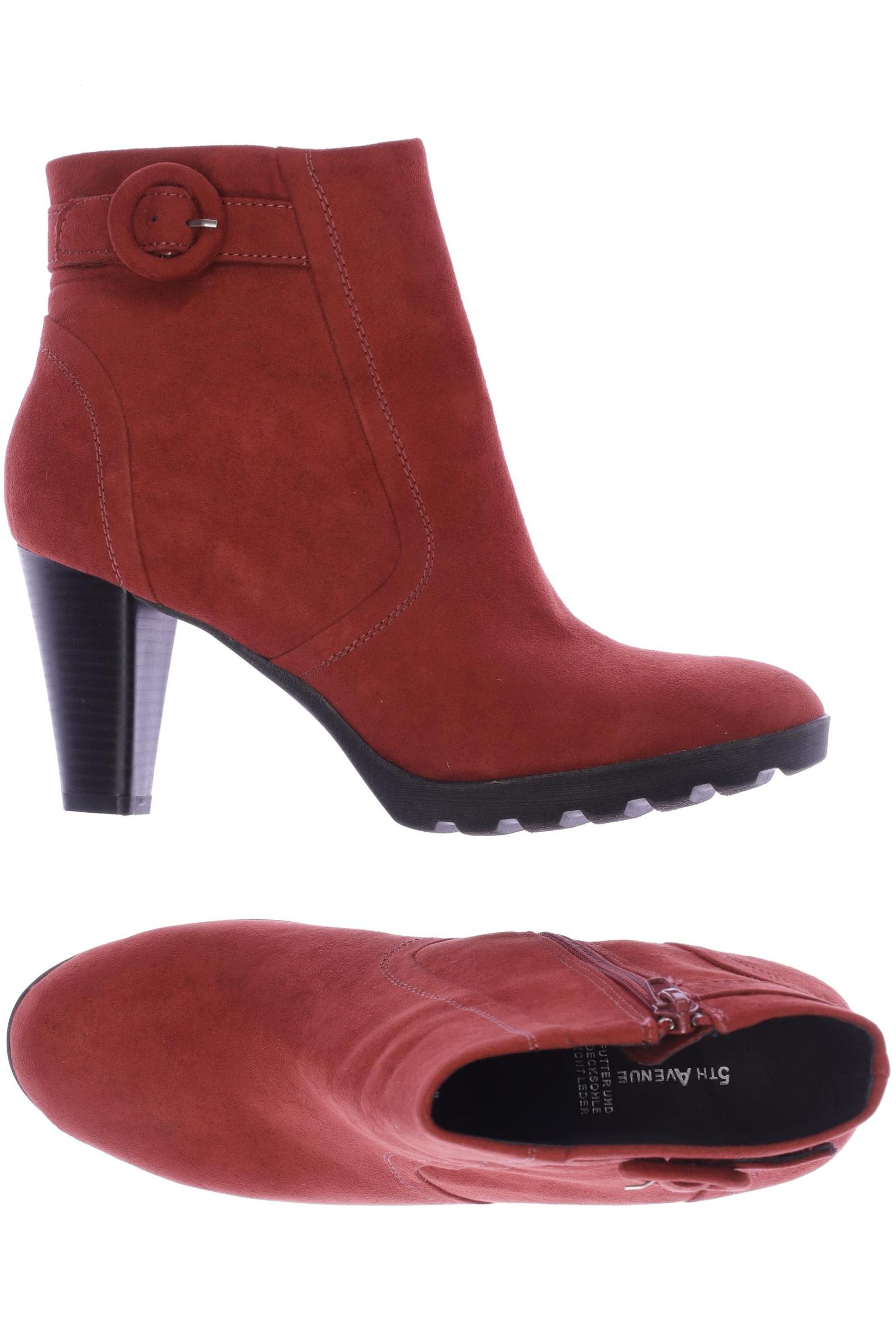 

5th Avenue Damen Stiefelette, rot, Gr. 38