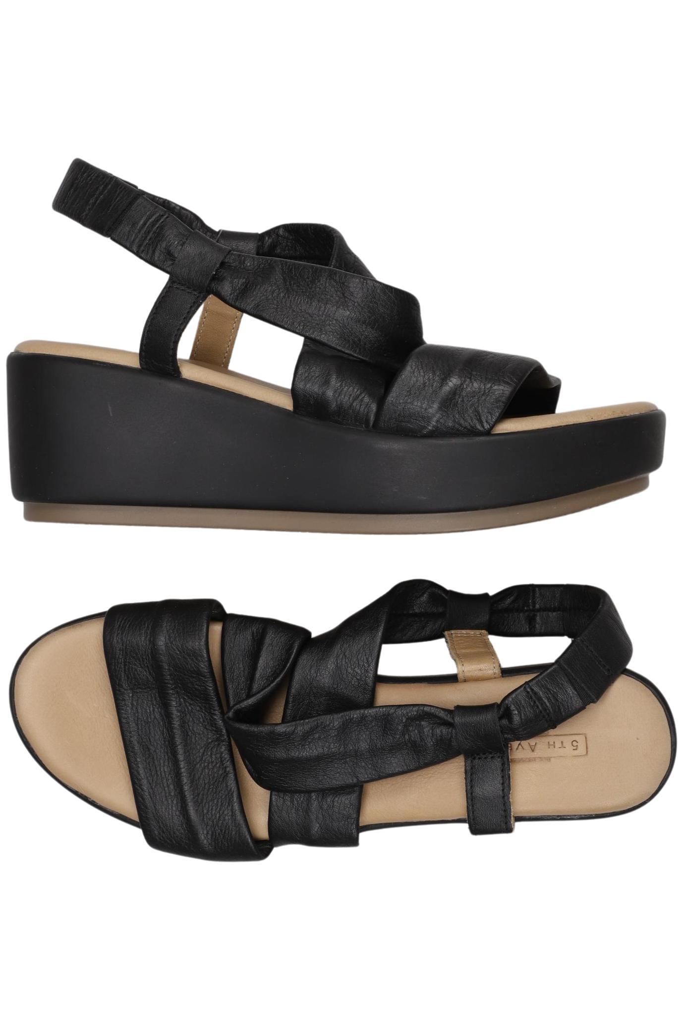 

5th Avenue Damen Sandale, schwarz, Gr. 39