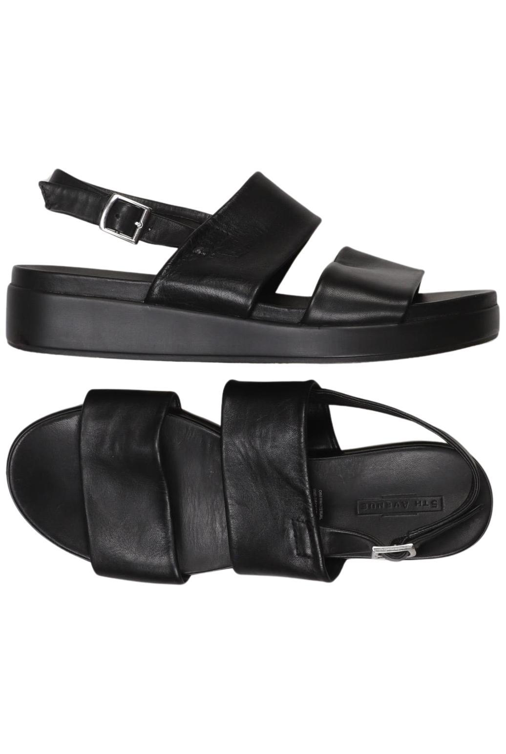 

5th Avenue Damen Sandale, schwarz, Gr. 39