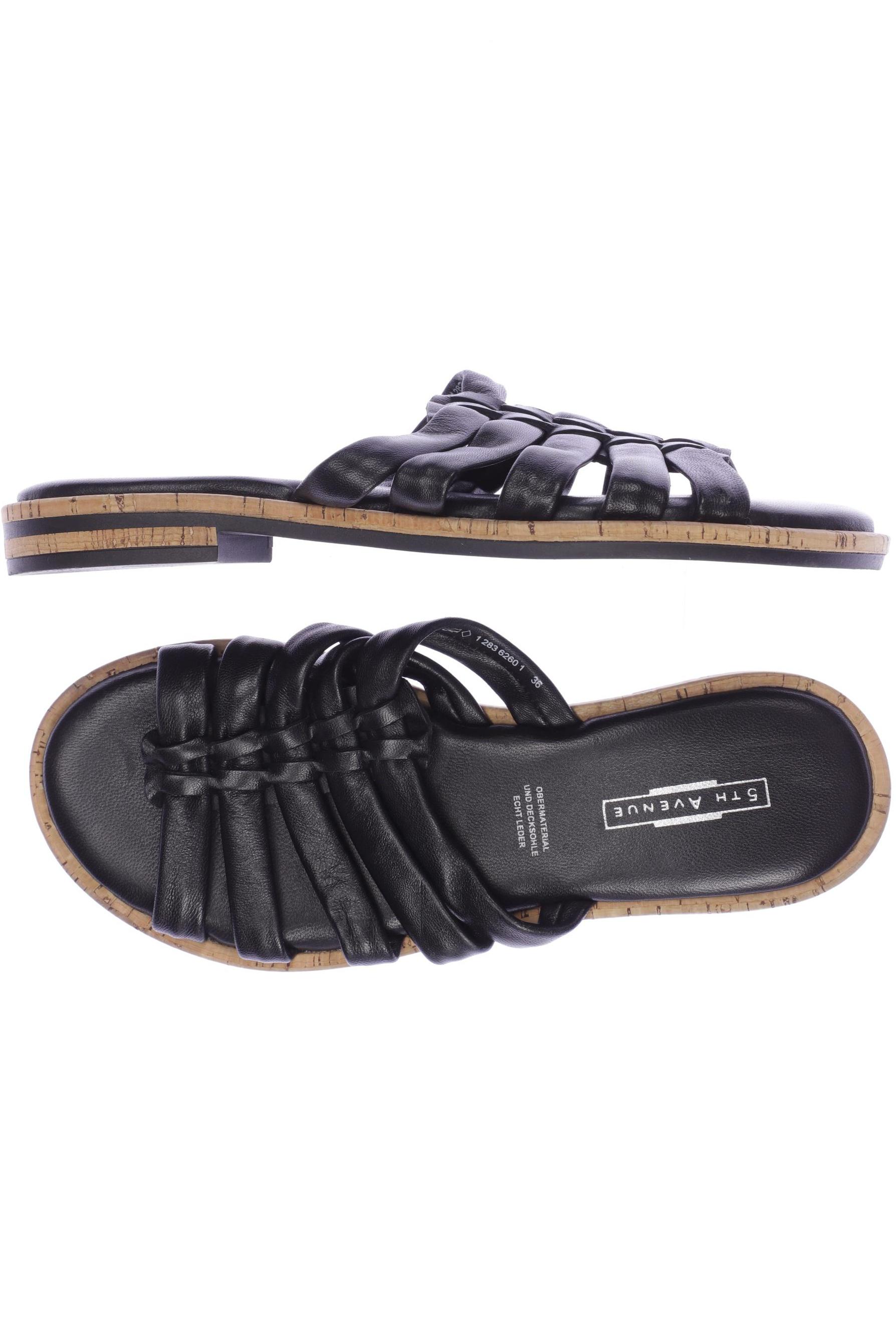 

5th Avenue Damen Sandale, schwarz, Gr. 36