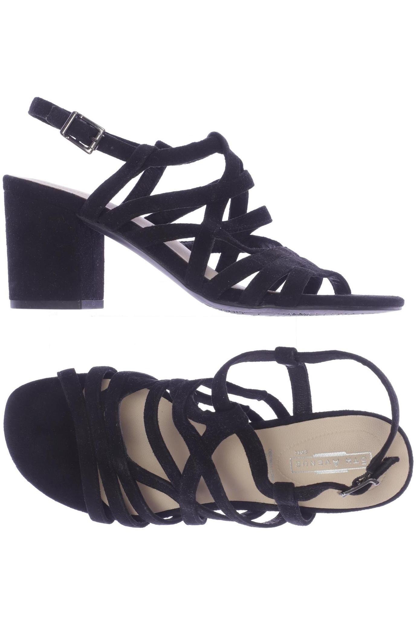 

5th Avenue Damen Sandale, schwarz, Gr. 38