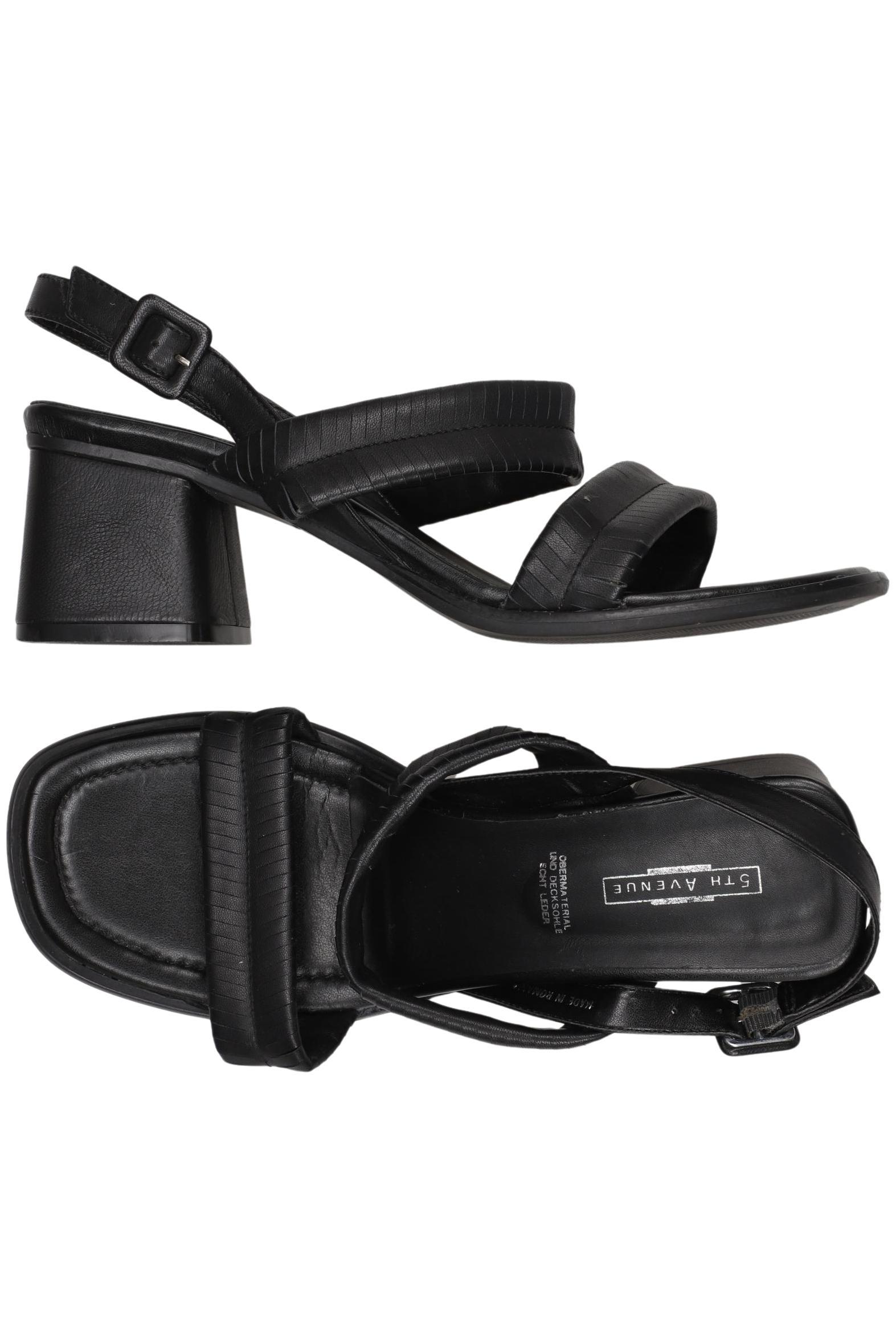 

5th Avenue Damen Sandale, schwarz, Gr. 39