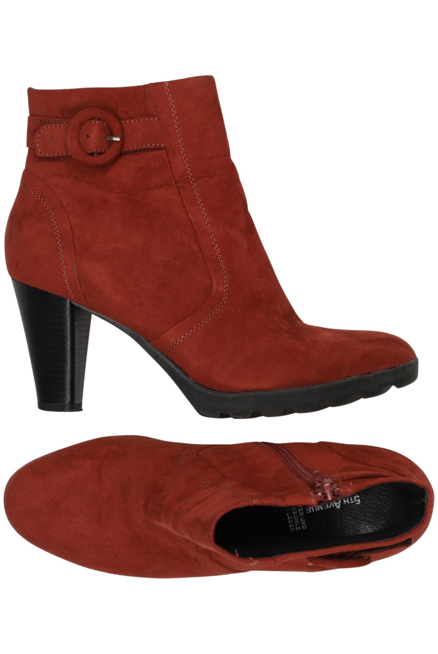 

5th Avenue Damen Stiefelette, rot, Gr. 38