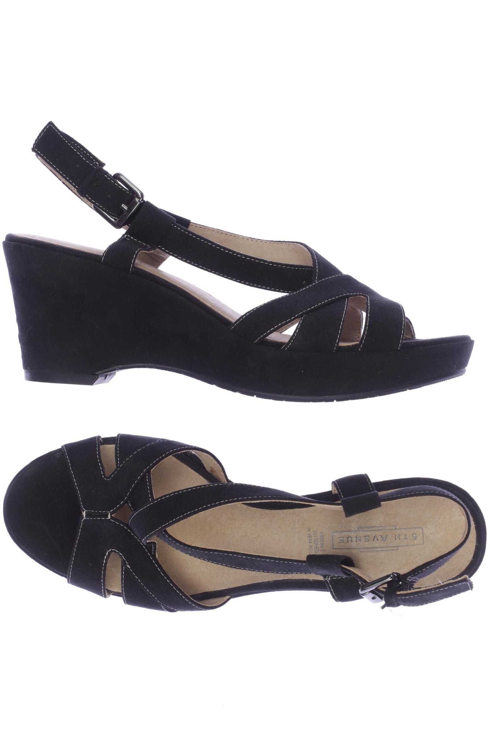 

5th Avenue Damen Sandale, schwarz, Gr. 37