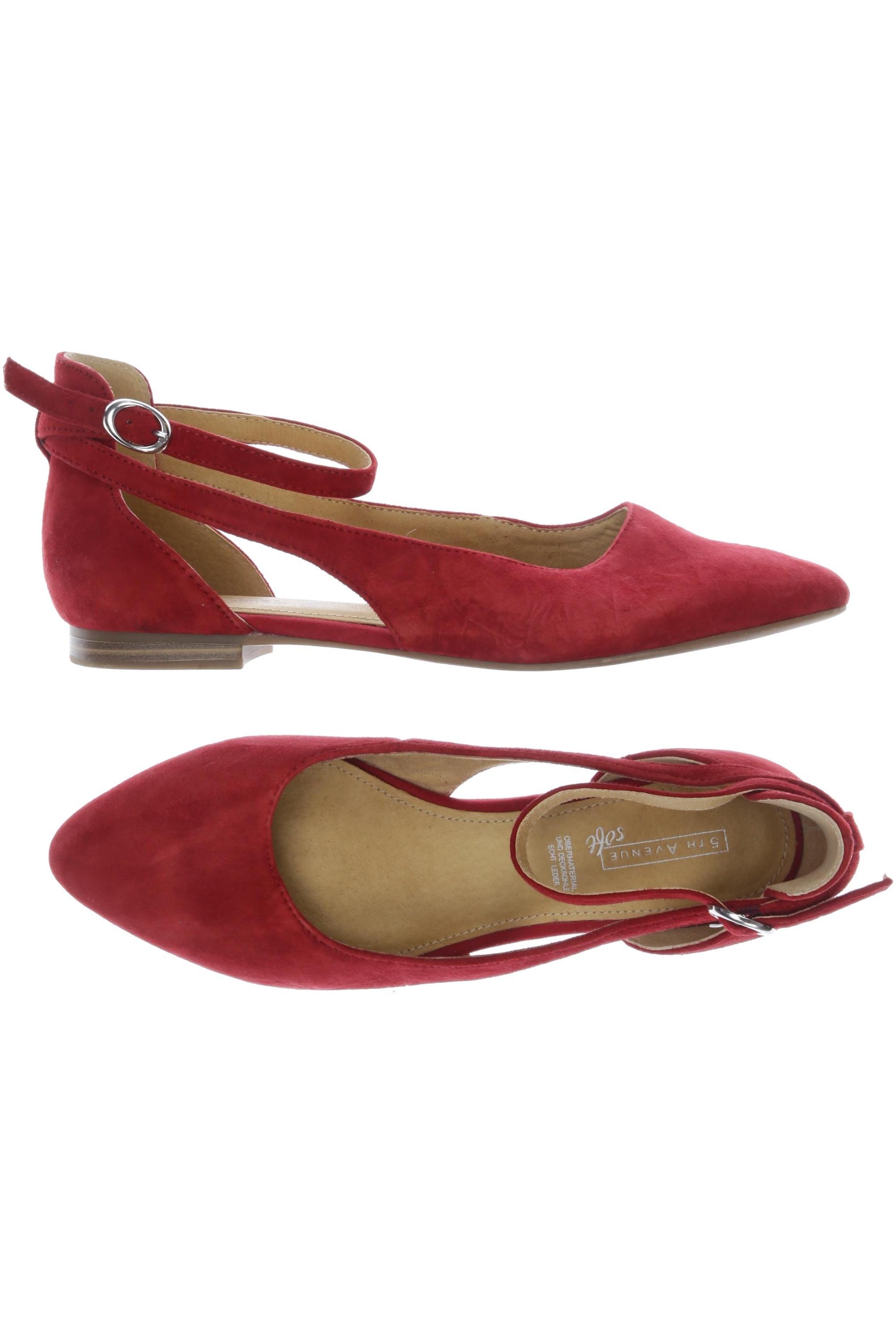 

5th Avenue Damen Ballerinas, rot, Gr. 40