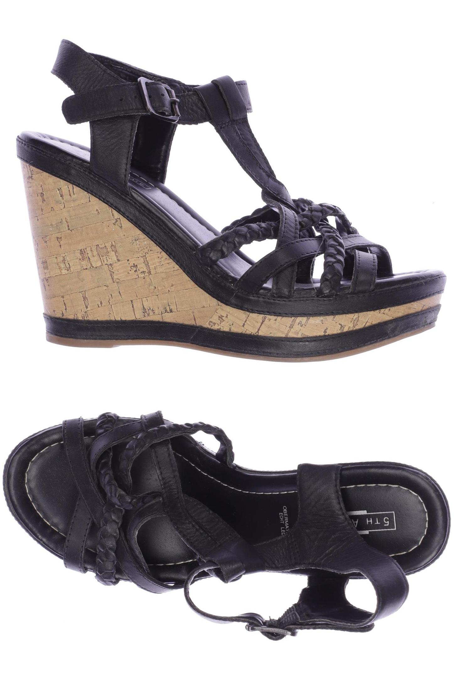 

5th Avenue Damen Sandale, schwarz, Gr. 36