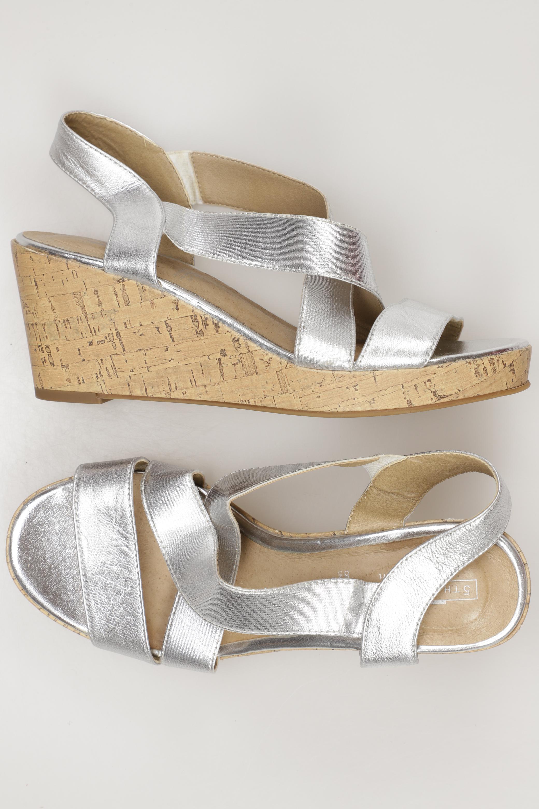 

5th Avenue Damen Sandale, silber, Gr. 37