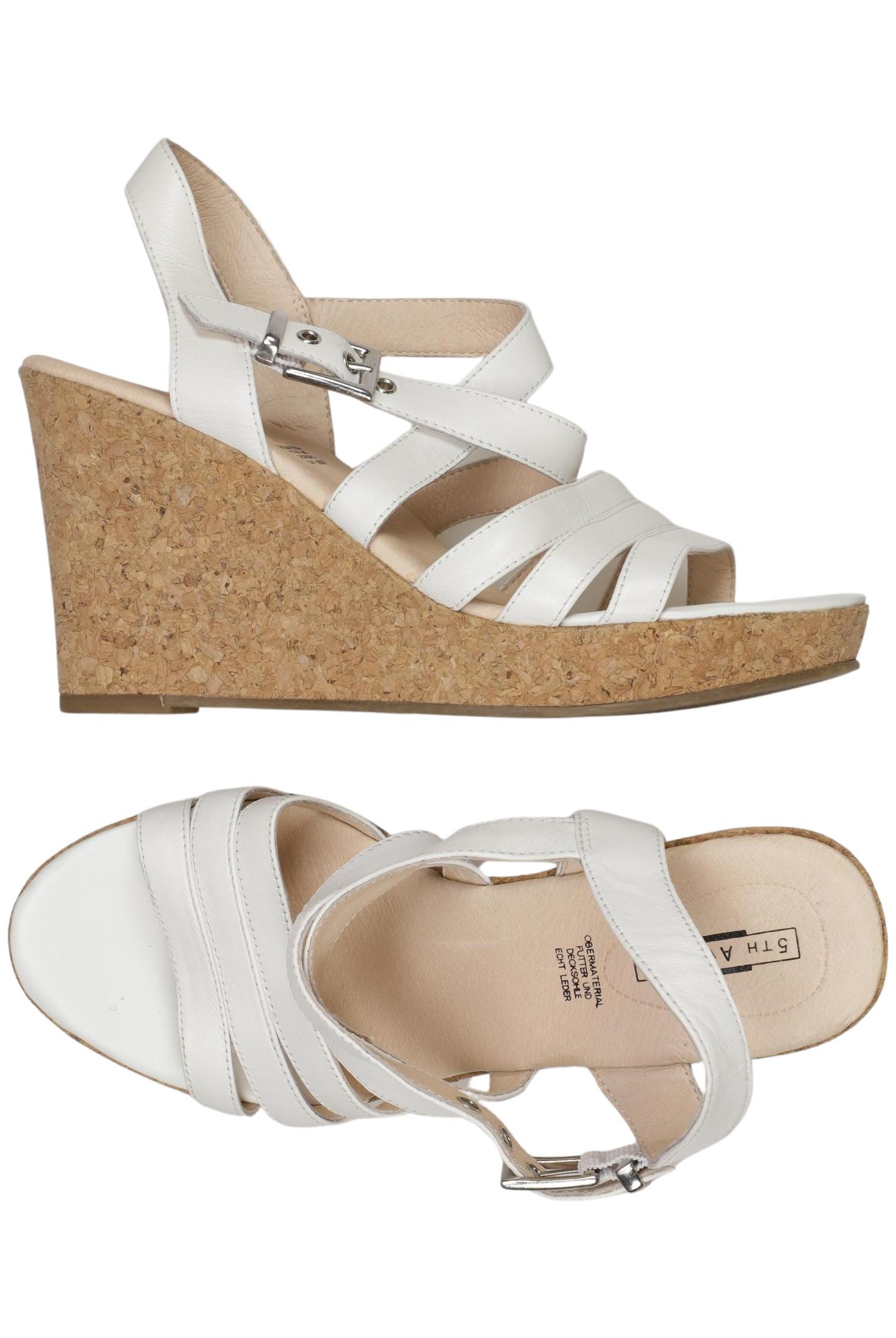 

5th Avenue Damen Sandale, weiß, Gr. 39