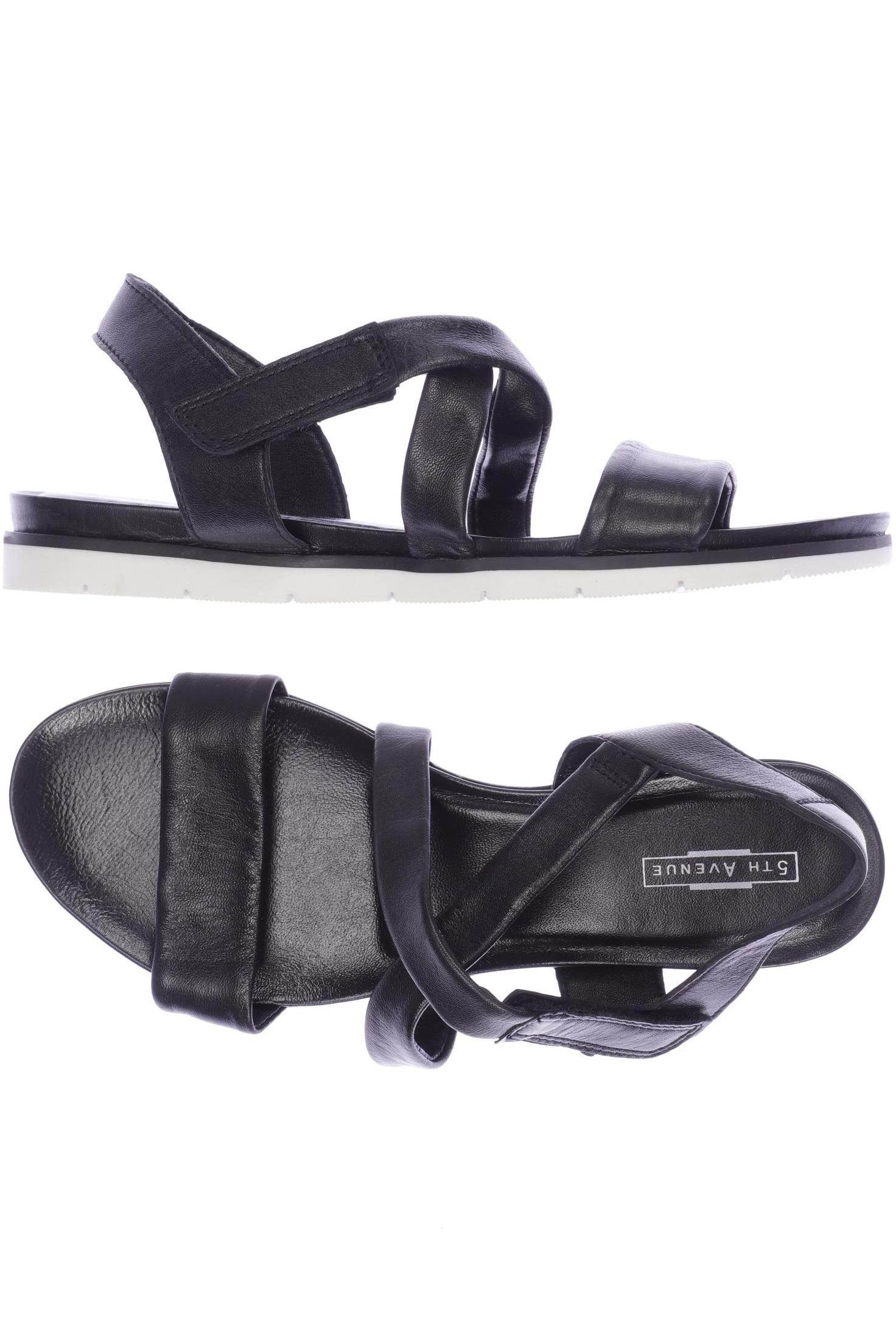 

5th Avenue Damen Sandale, schwarz, Gr. 39