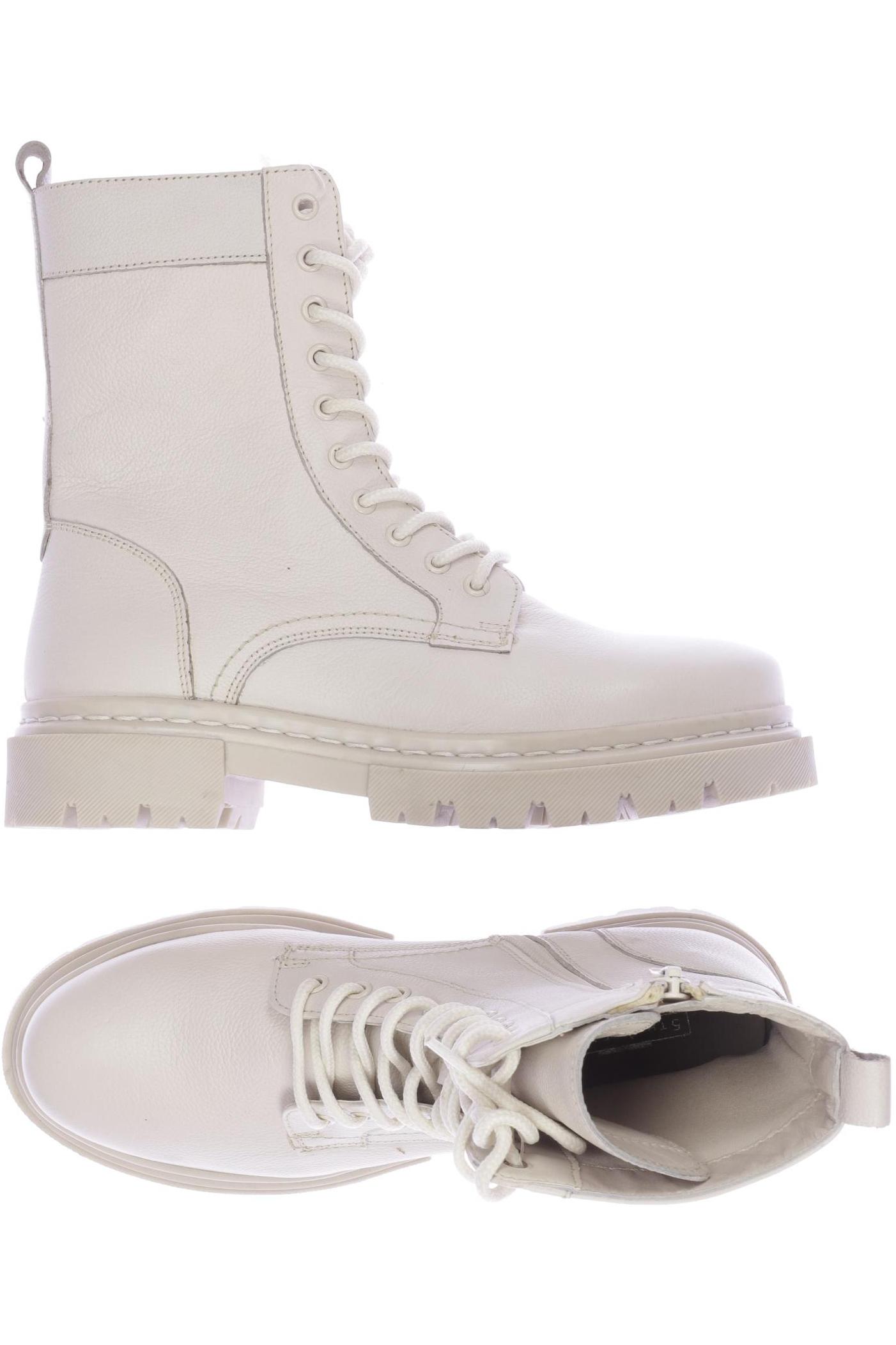 

5th Avenue Damen Stiefelette, cremeweiß, Gr. 38