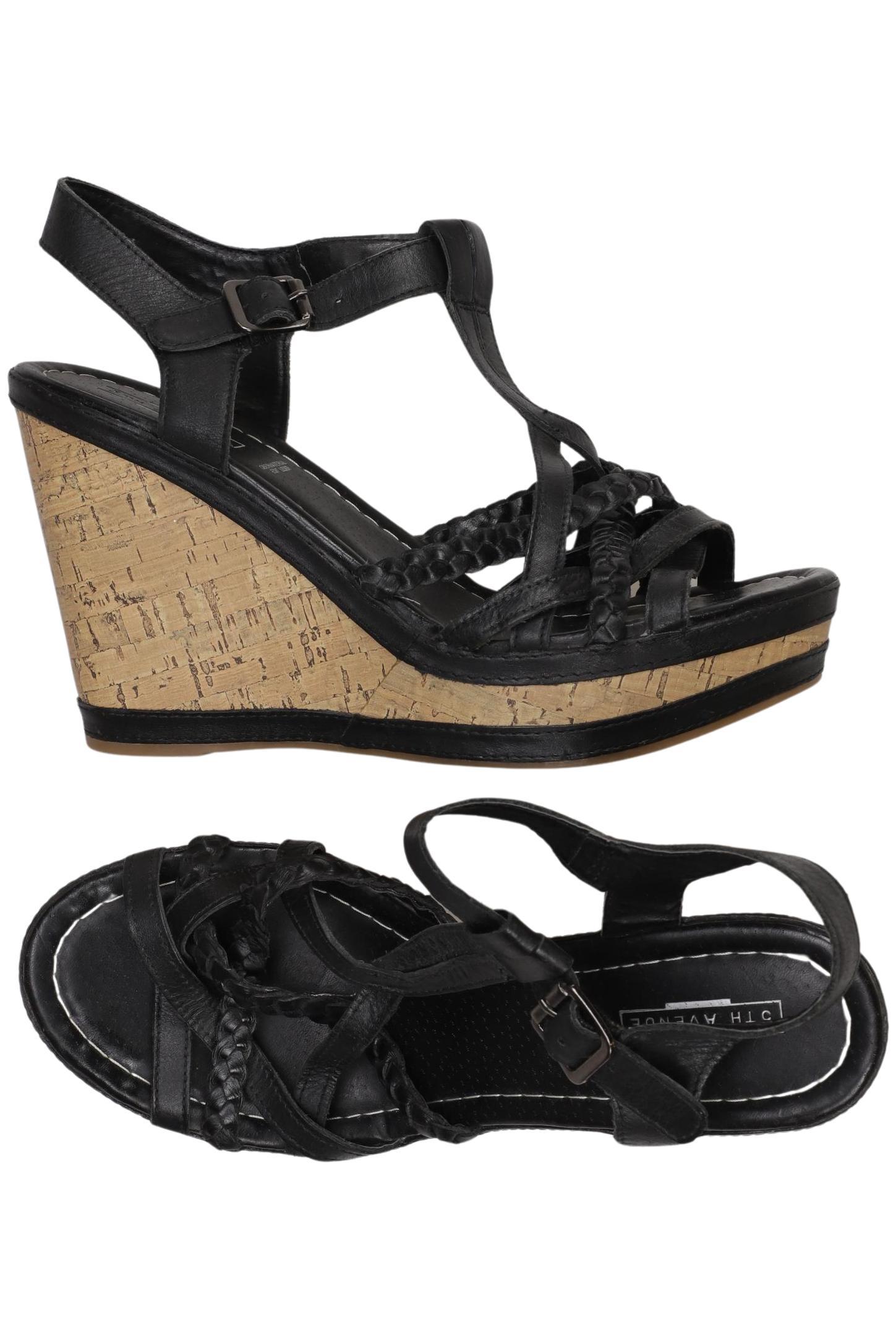 

5th Avenue Damen Sandale, schwarz, Gr. 39