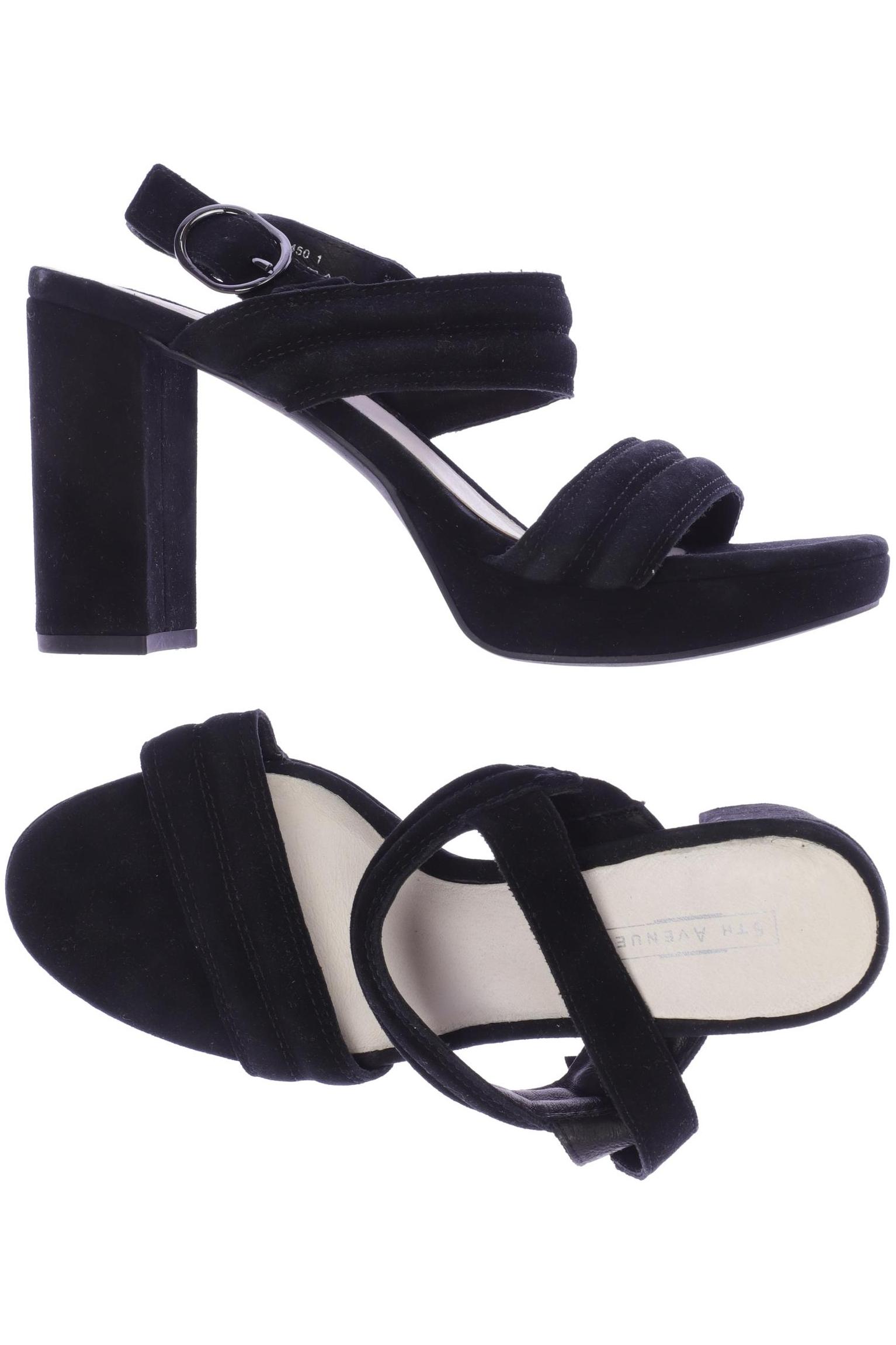 

5th Avenue Damen Sandale, schwarz, Gr. 39