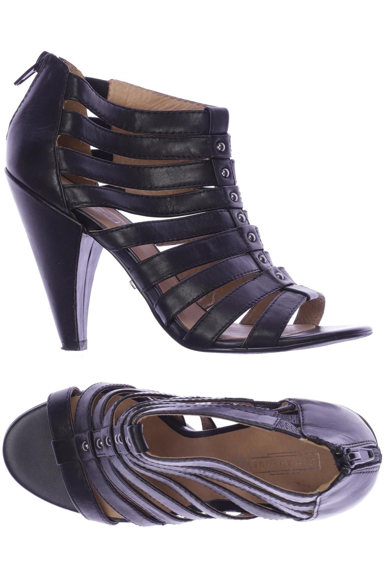 

5th Avenue Damen Sandale, schwarz, Gr. 38