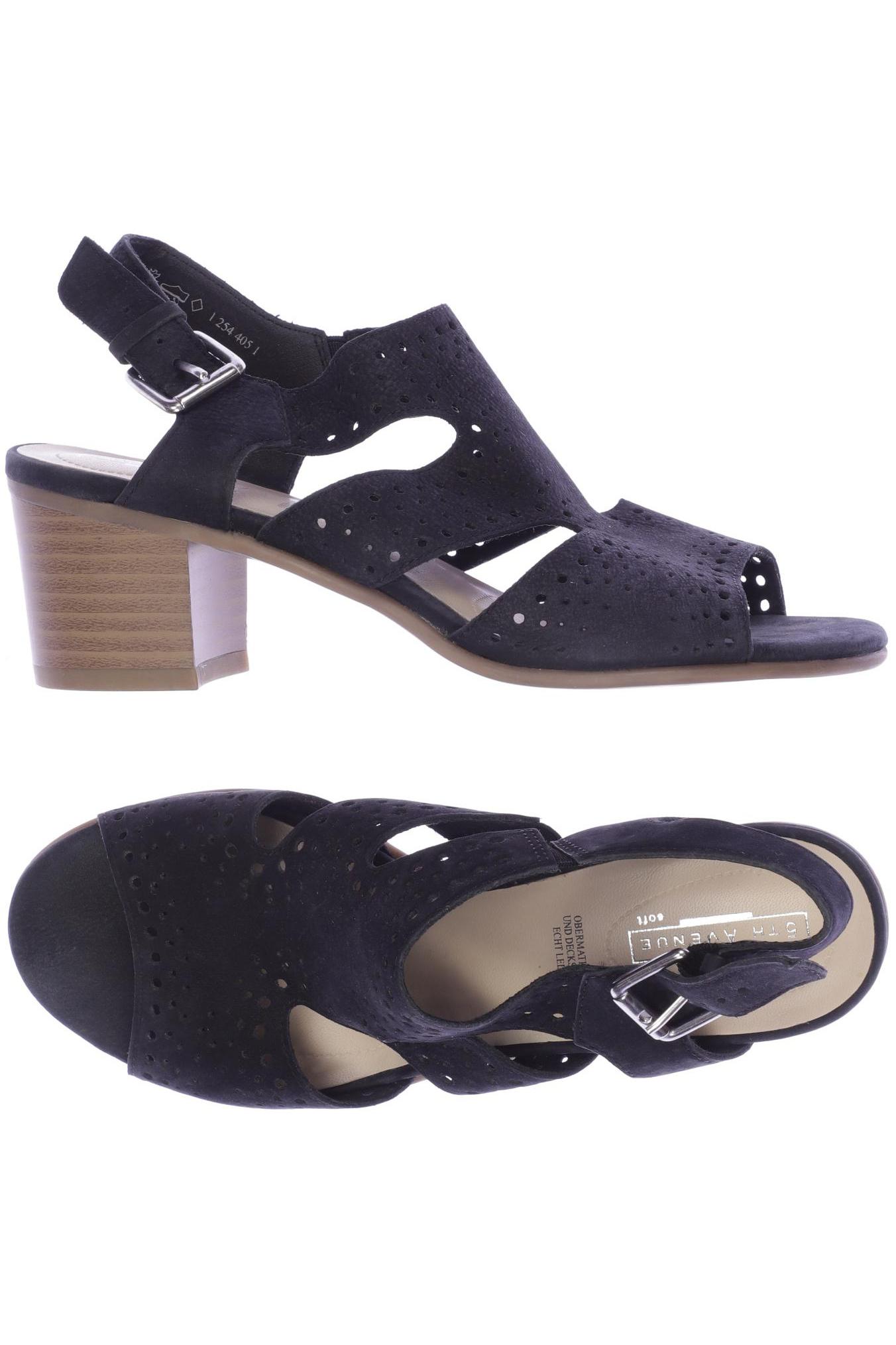 

5th Avenue Damen Sandale, schwarz, Gr. 37