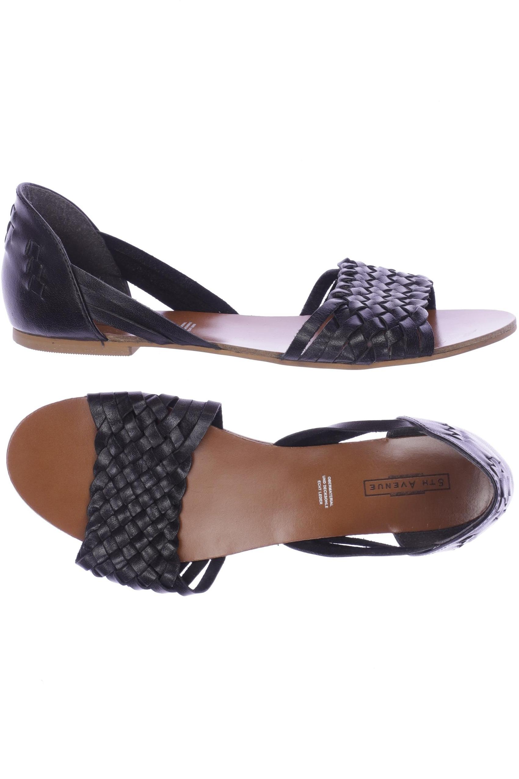

5th Avenue Damen Sandale, schwarz, Gr. 40