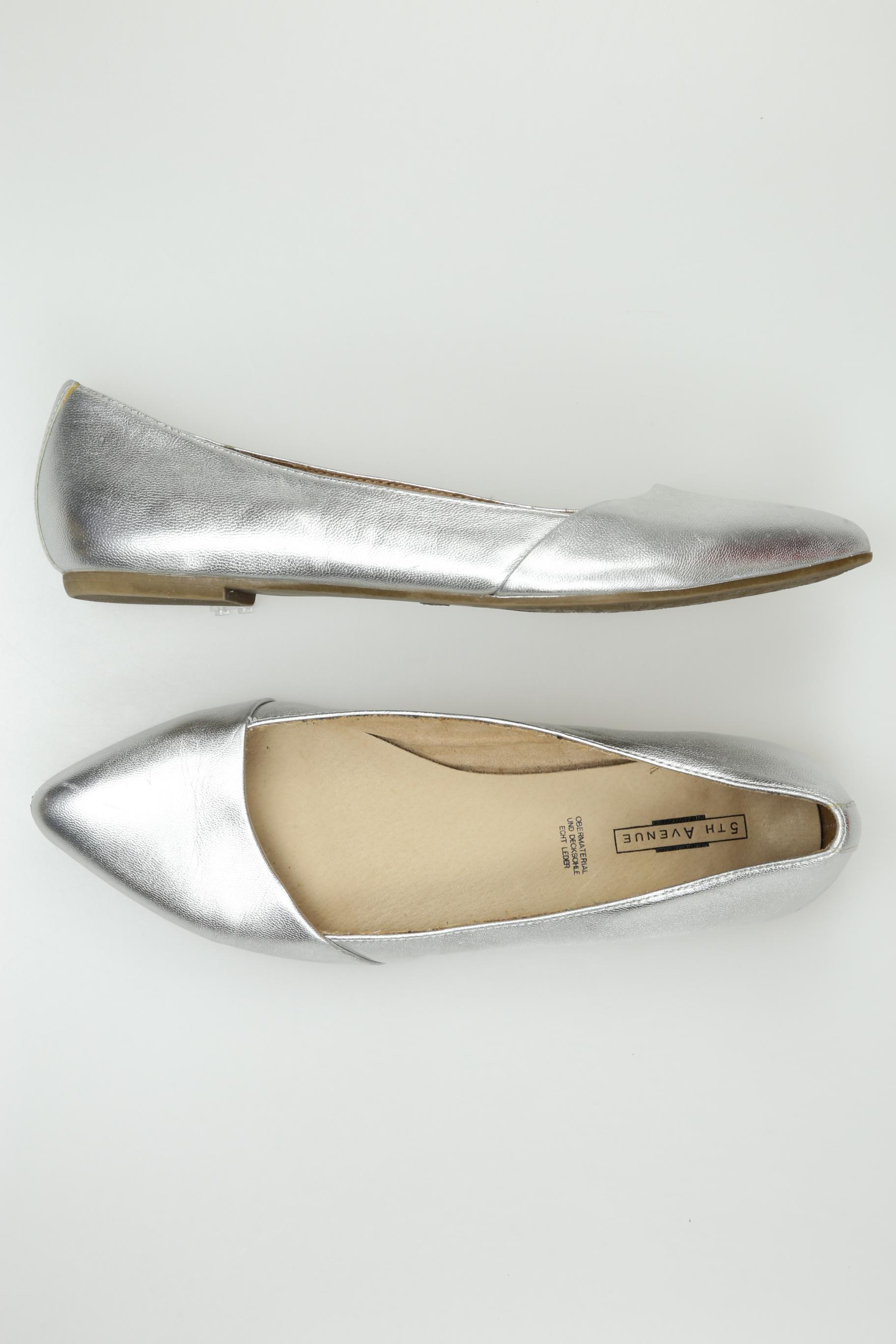 

5th Avenue Damen Ballerinas, silber, Gr. 39