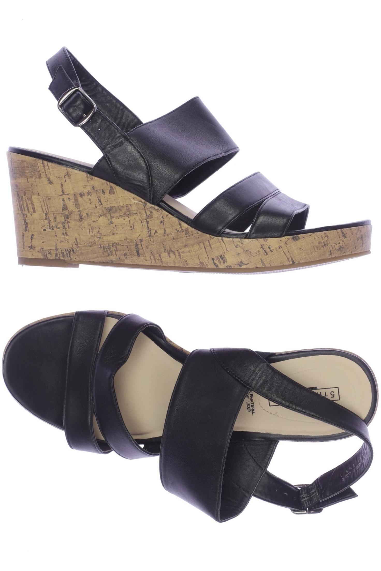 

5th Avenue Damen Sandale, schwarz, Gr. 39