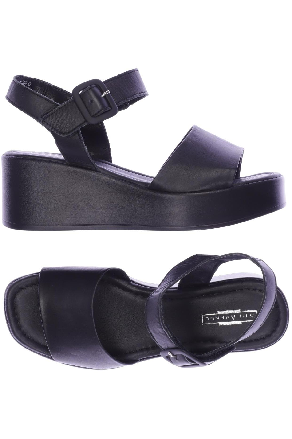 

5th Avenue Damen Sandale, schwarz, Gr. 38