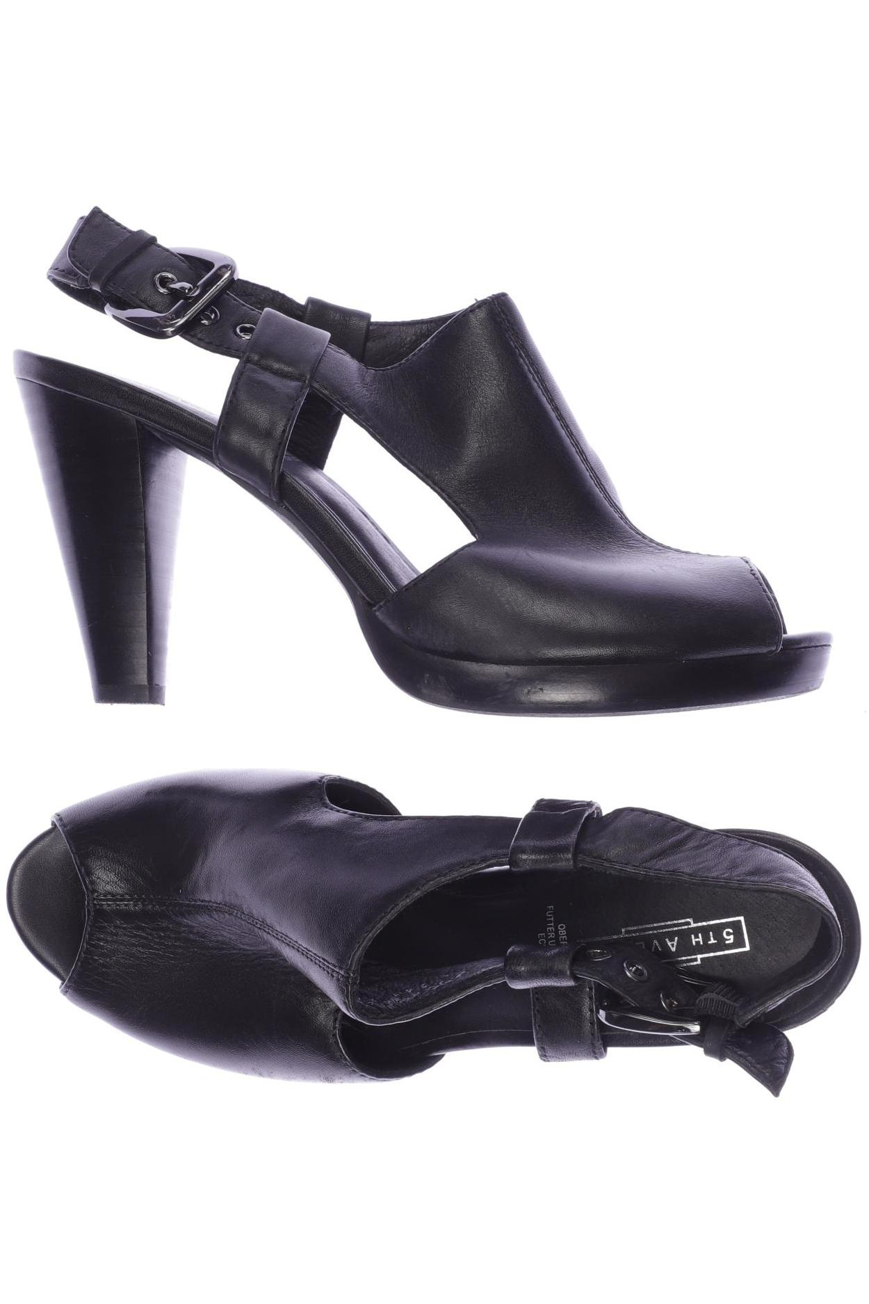 

5th Avenue Damen Sandale, schwarz, Gr. 39
