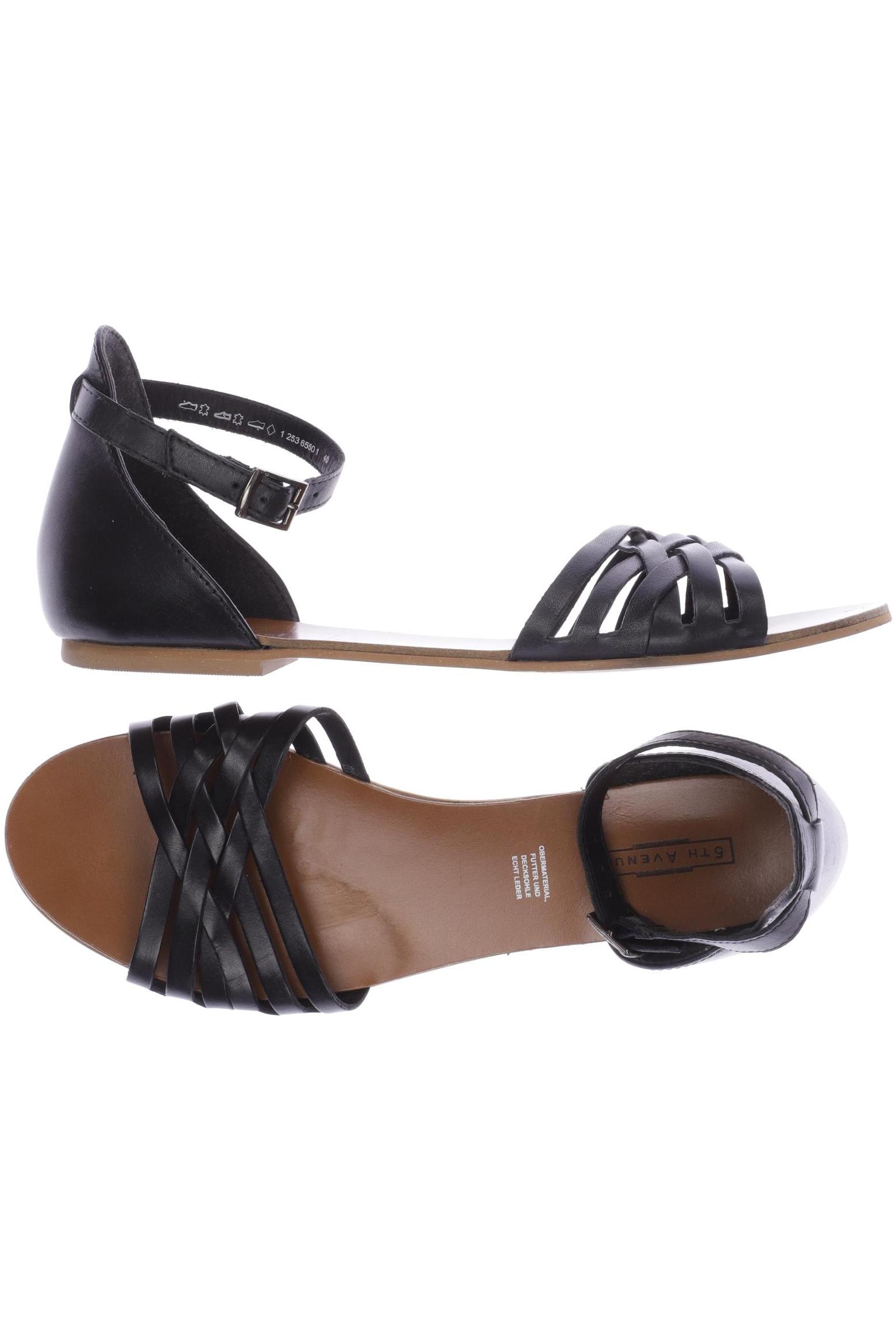 

5th Avenue Damen Sandale, schwarz