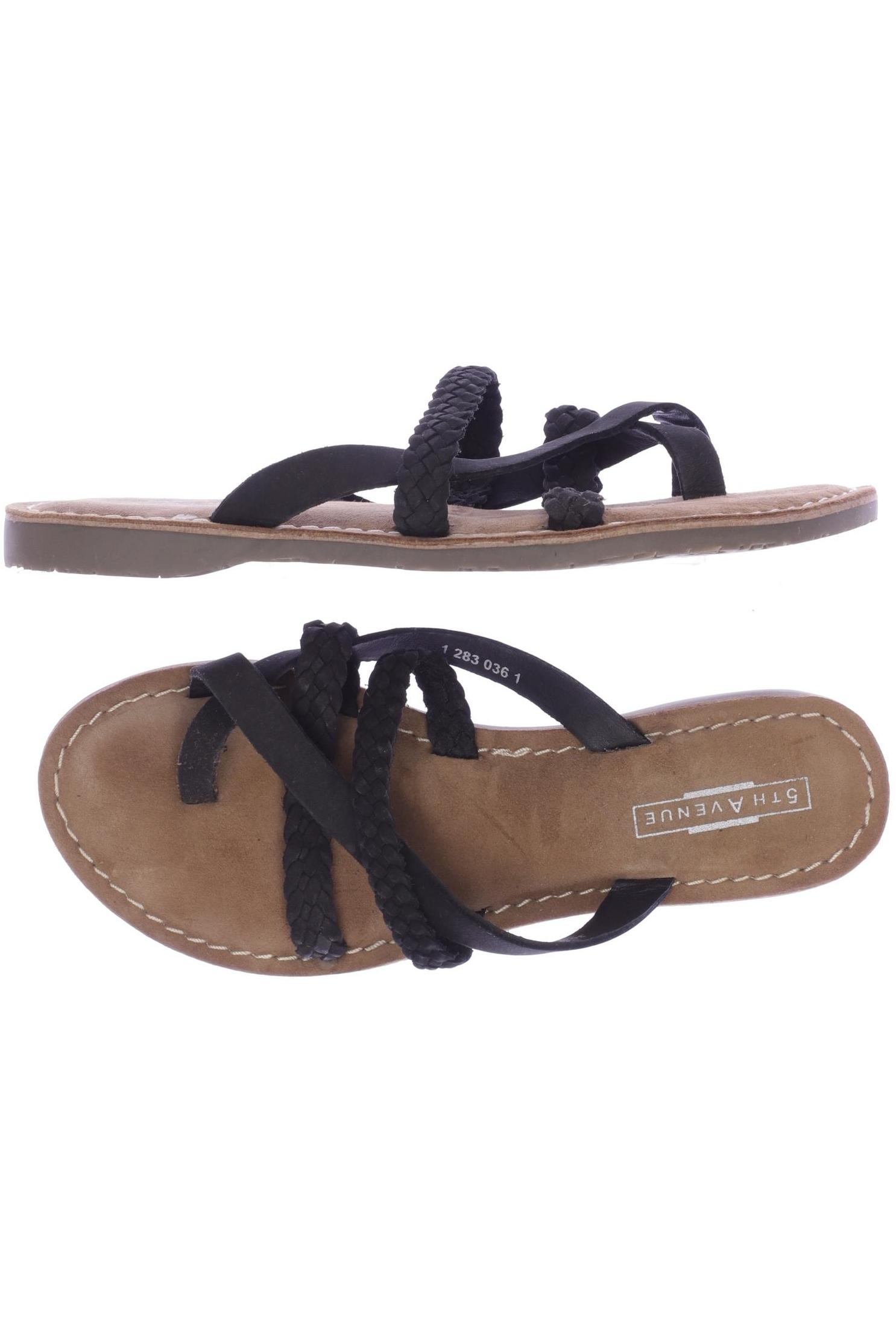 

5th Avenue Damen Sandale, schwarz, Gr. 36