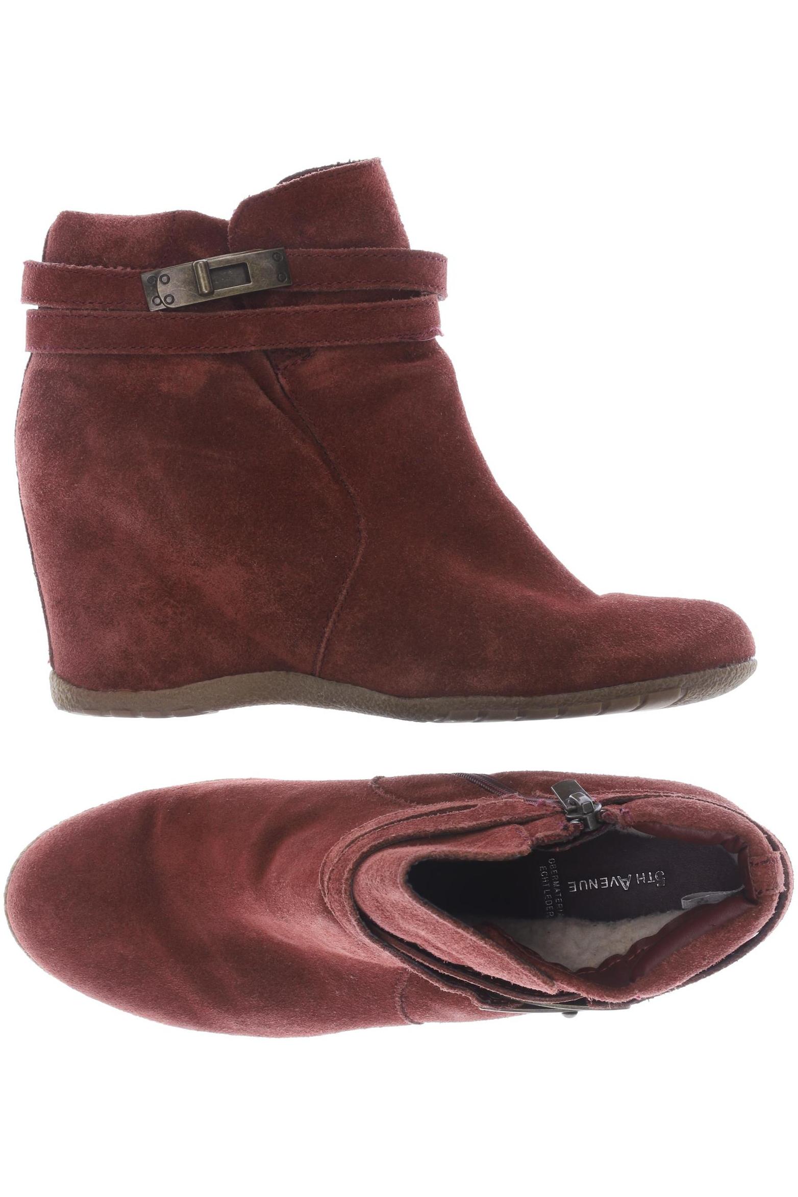 

5th Avenue Damen Stiefelette, rot, Gr. 38