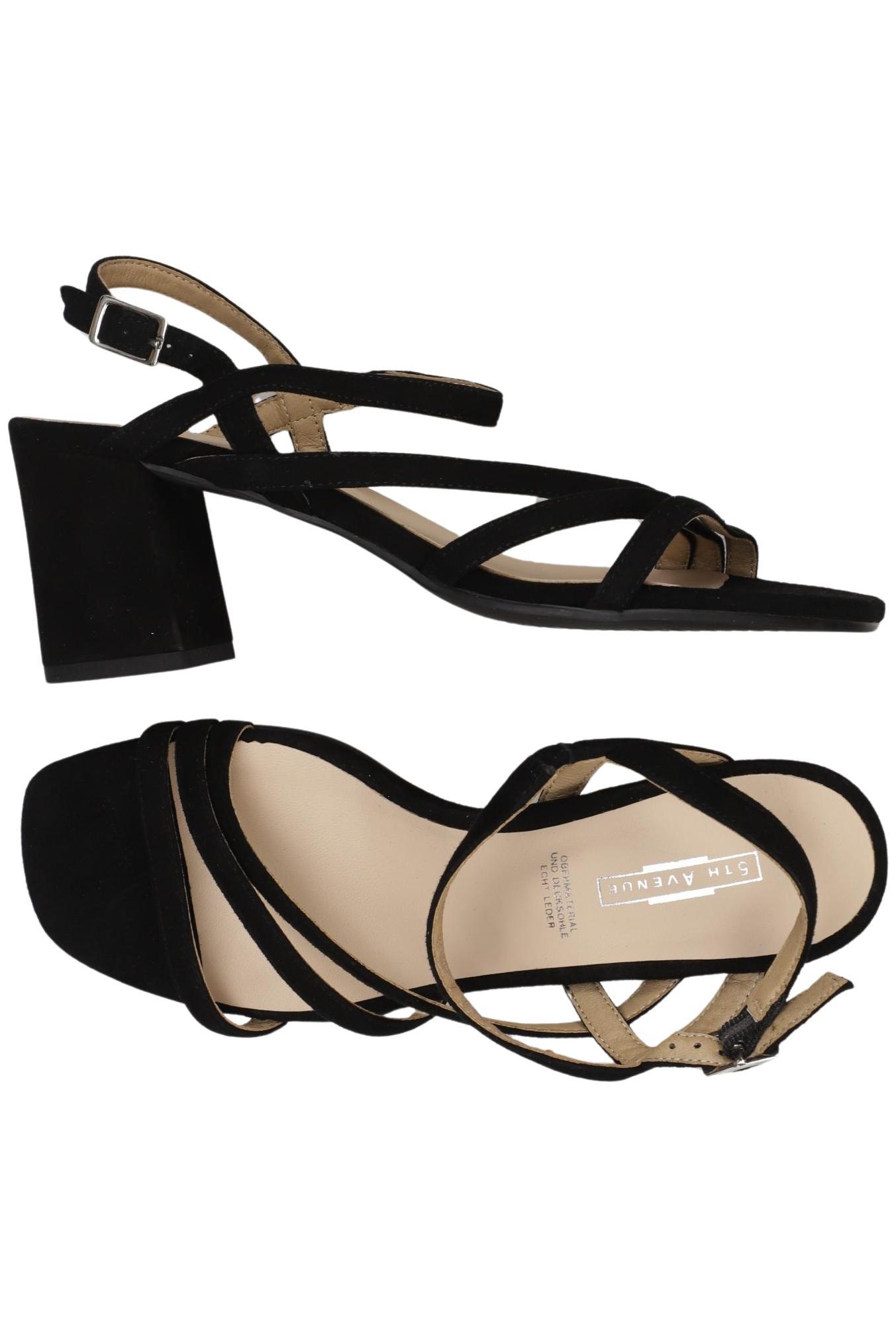 

5th Avenue Damen Sandale, schwarz, Gr. 38