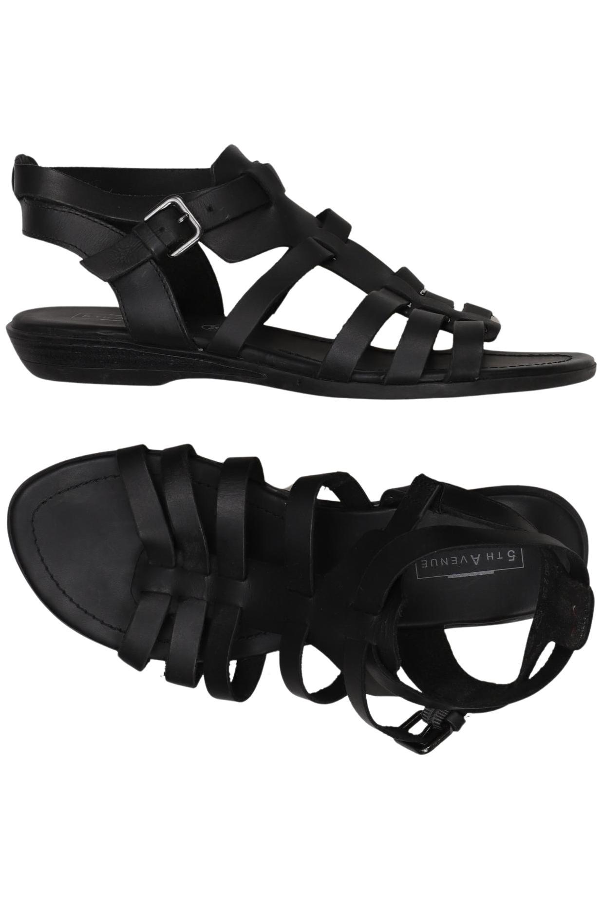 

5th Avenue Damen Sandale, schwarz, Gr. 38