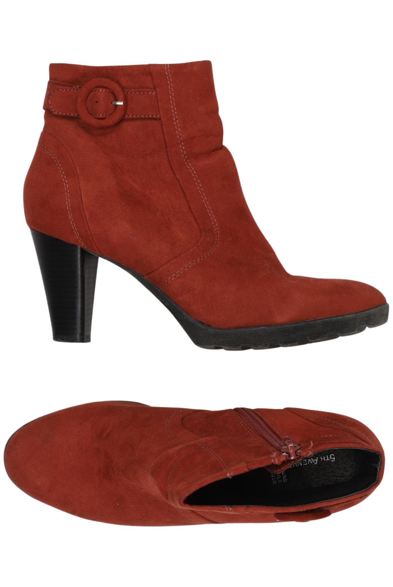 

5th Avenue Damen Stiefelette, rot, Gr. 39