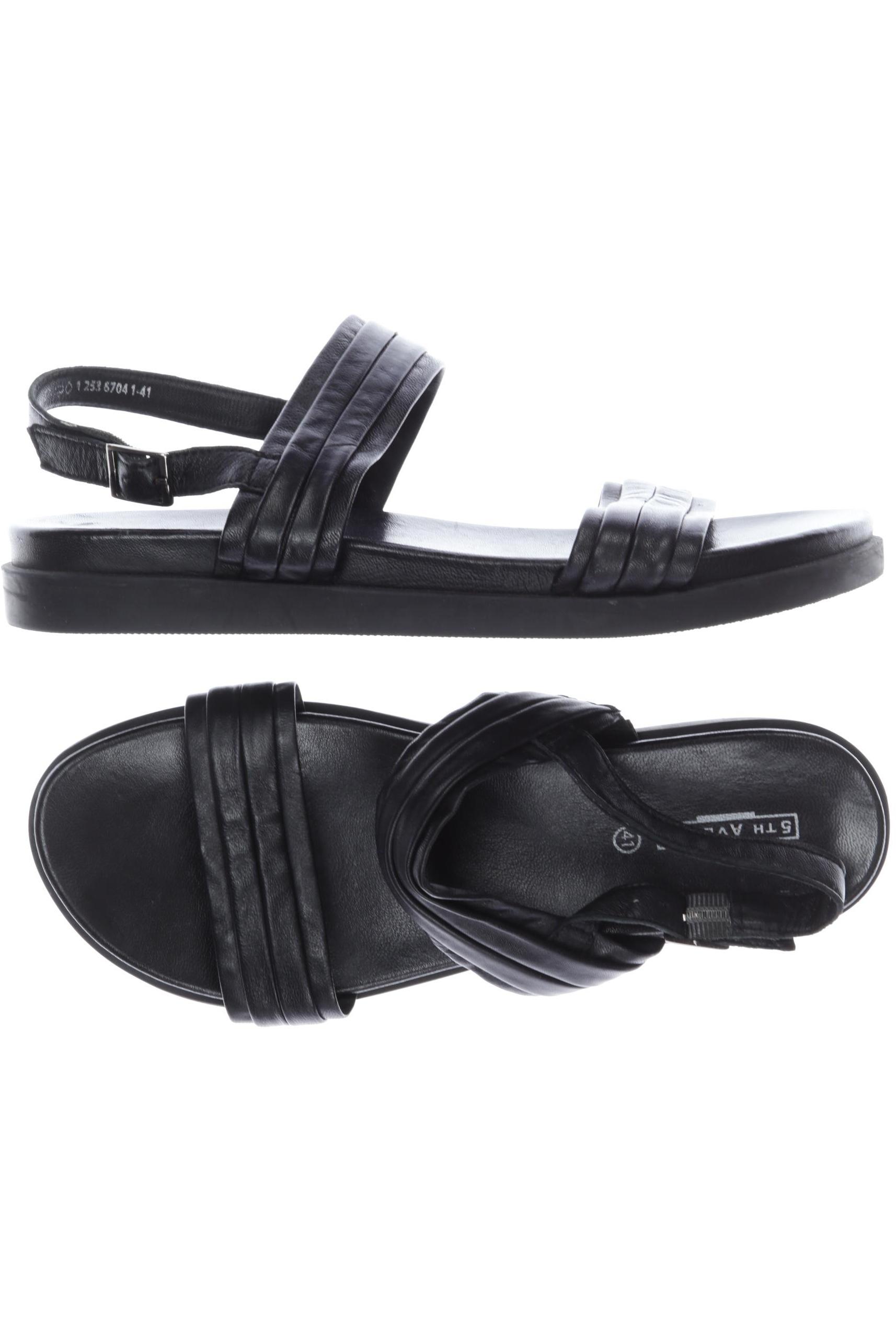 

5th Avenue Damen Sandale, schwarz, Gr. 41