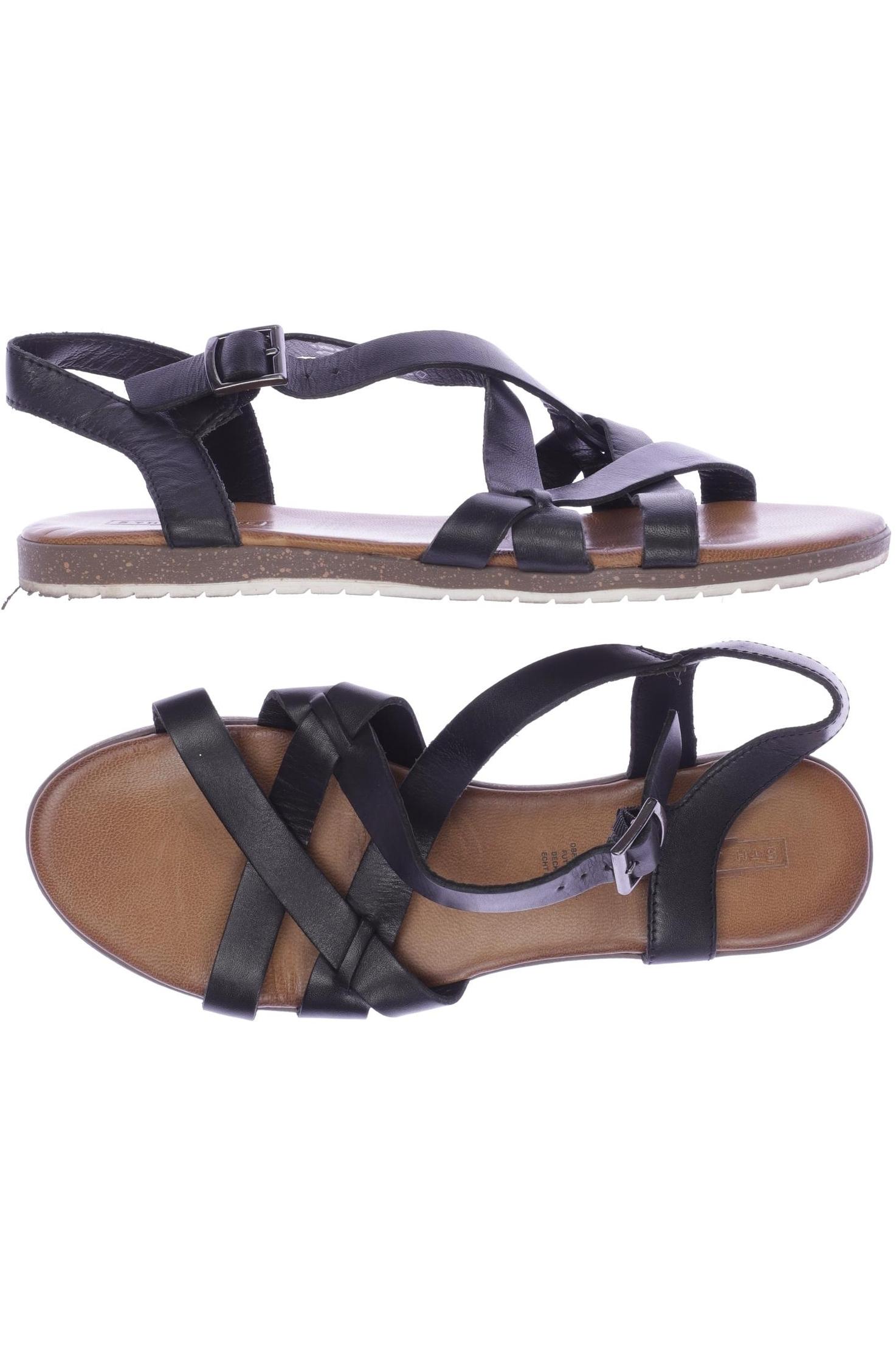 

5th Avenue Damen Sandale, schwarz, Gr. 38