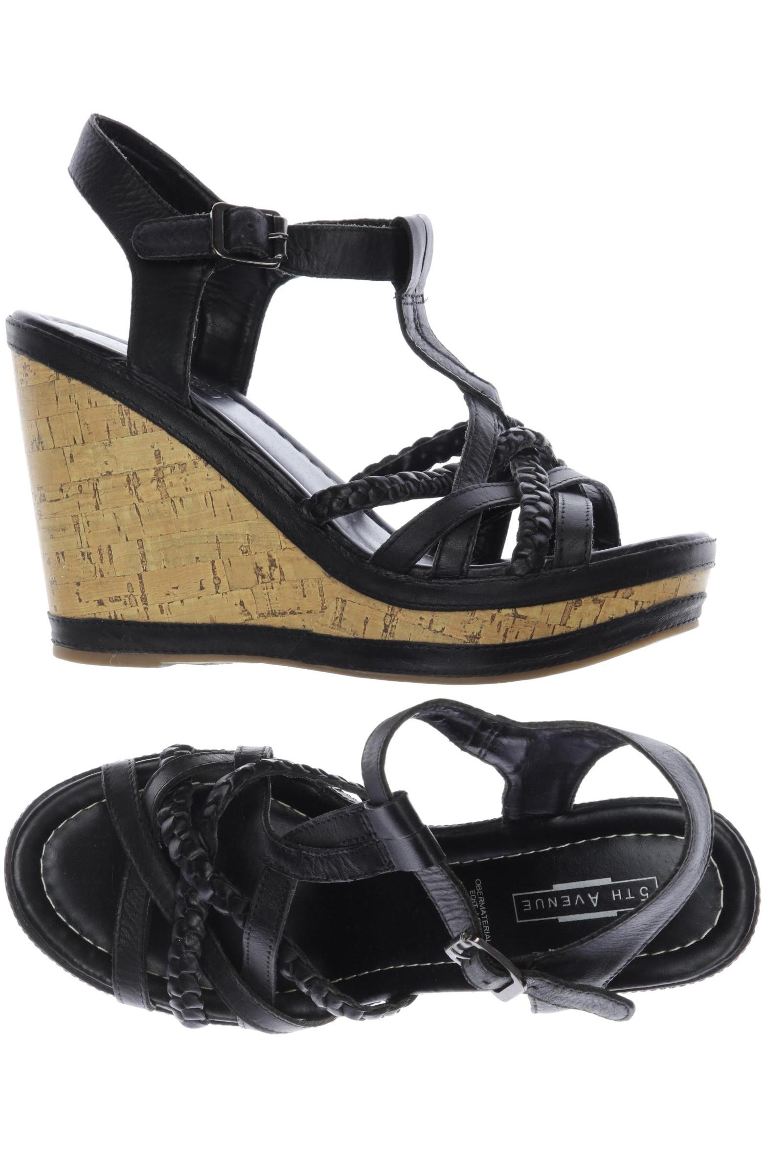 

5th Avenue Damen Sandale, schwarz, Gr. 37