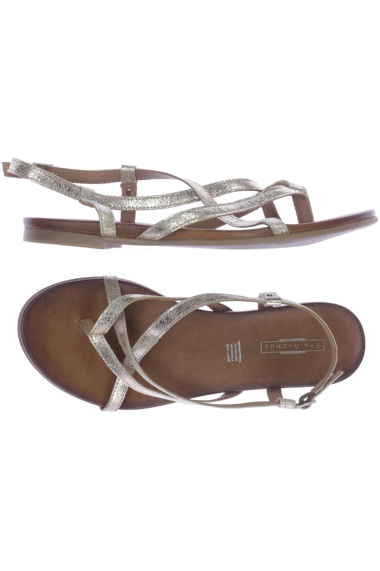 

5th Avenue Damen Sandale, gold, Gr. 39