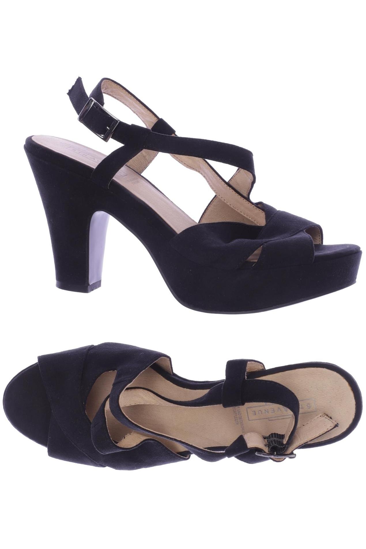

5th Avenue Damen Sandale, schwarz, Gr. 38