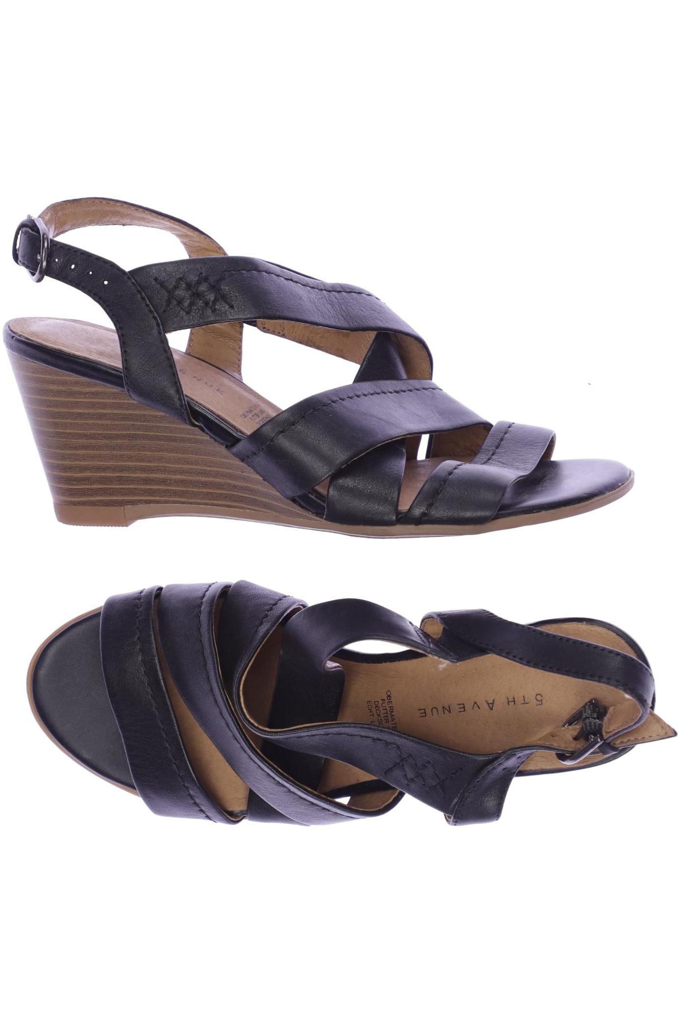 Thumbnail - 5th Avenue Damen Sandale, schwarz, Gr. 36