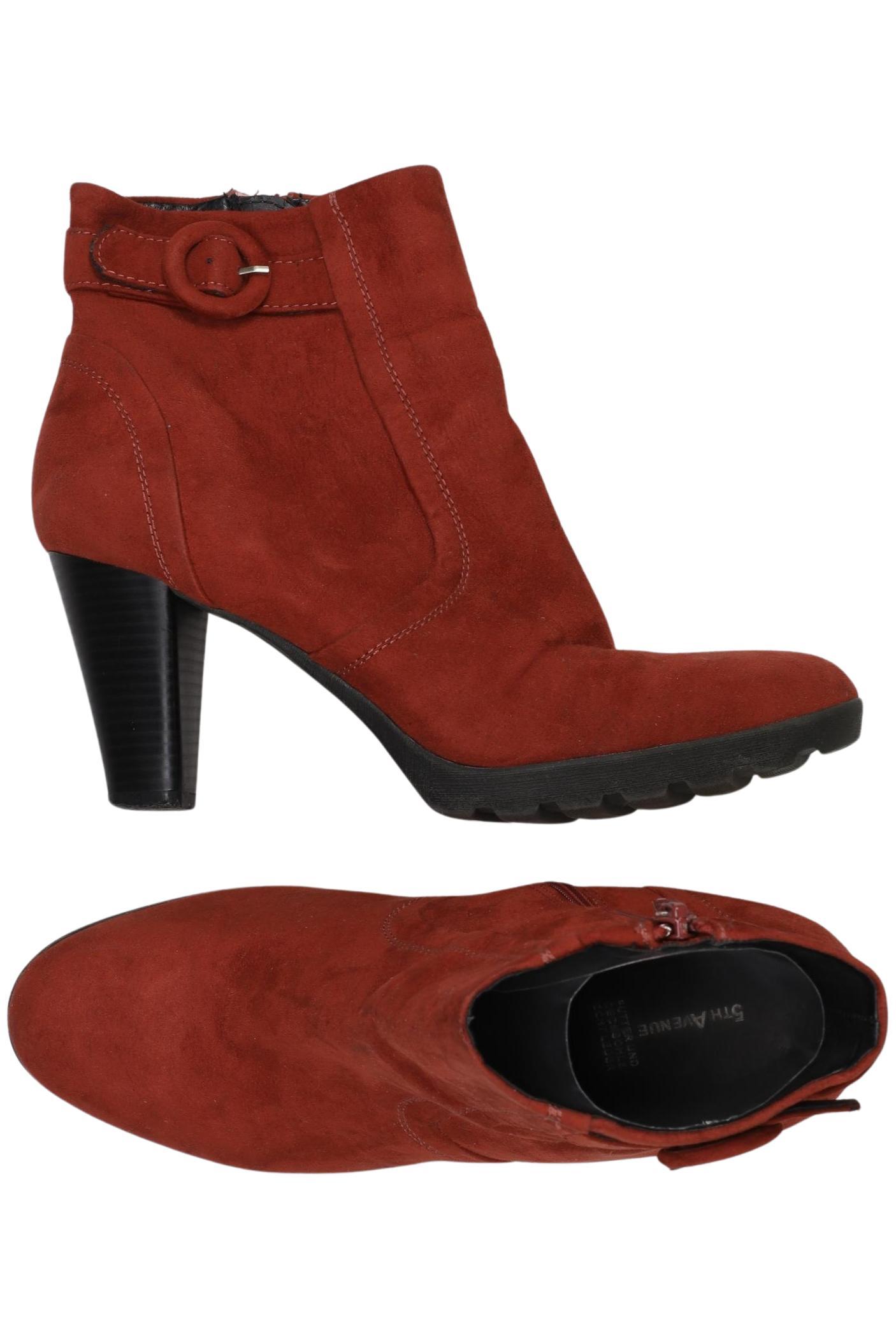 

5th Avenue Damen Stiefelette, rot, Gr. 40