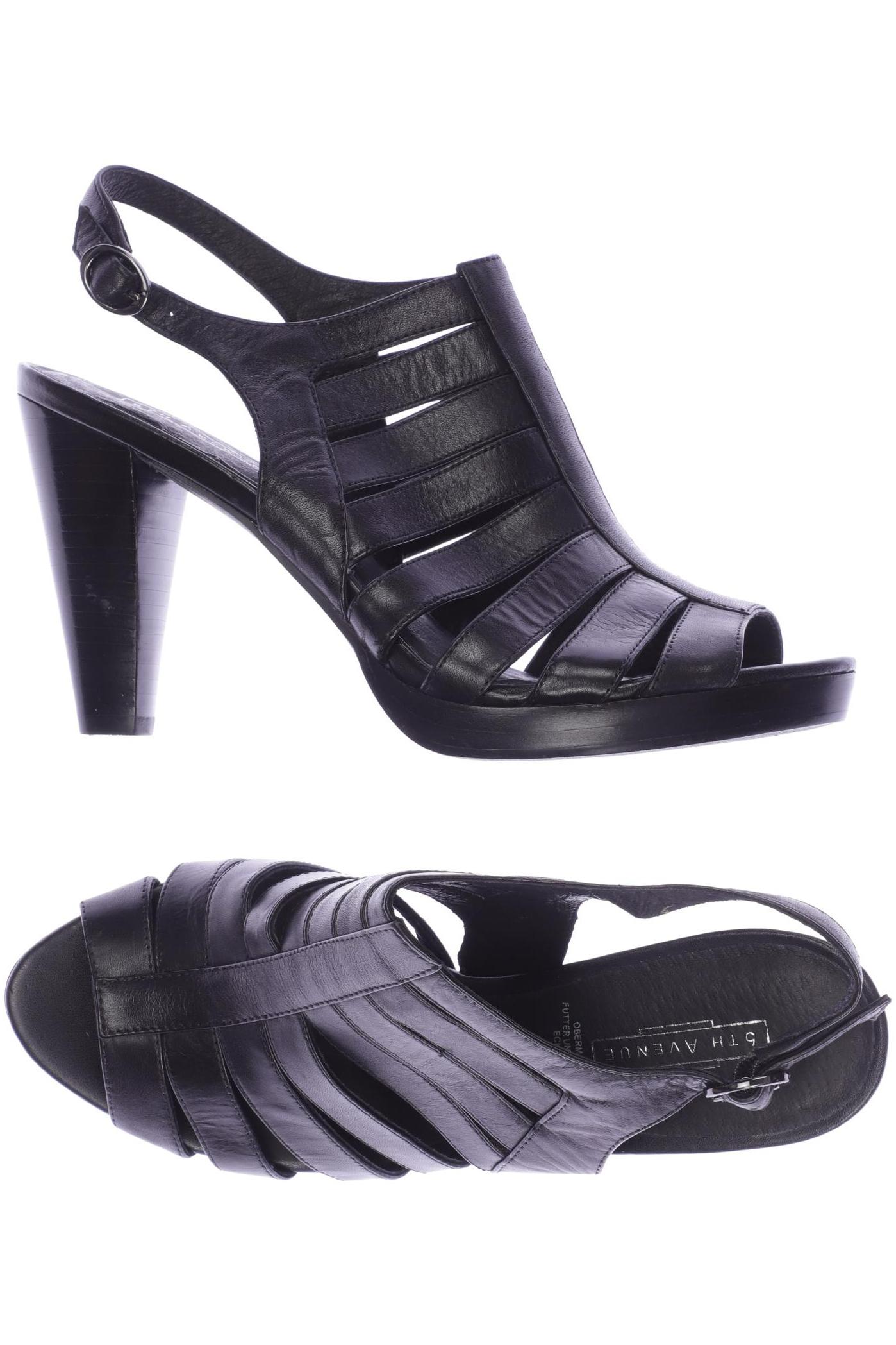

5th Avenue Damen Sandale, schwarz, Gr. 37