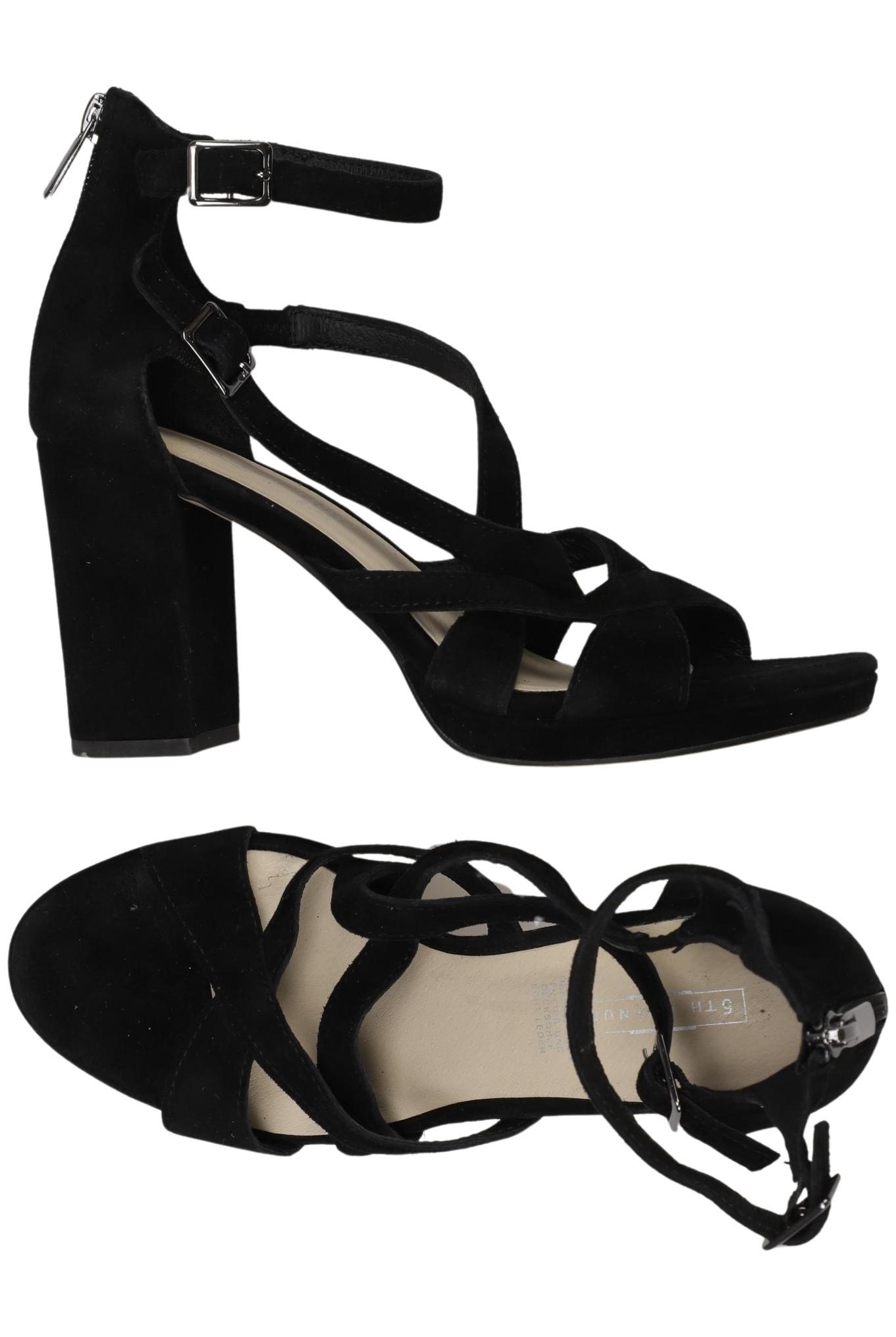 

5th Avenue Damen Sandale, schwarz, Gr. 38