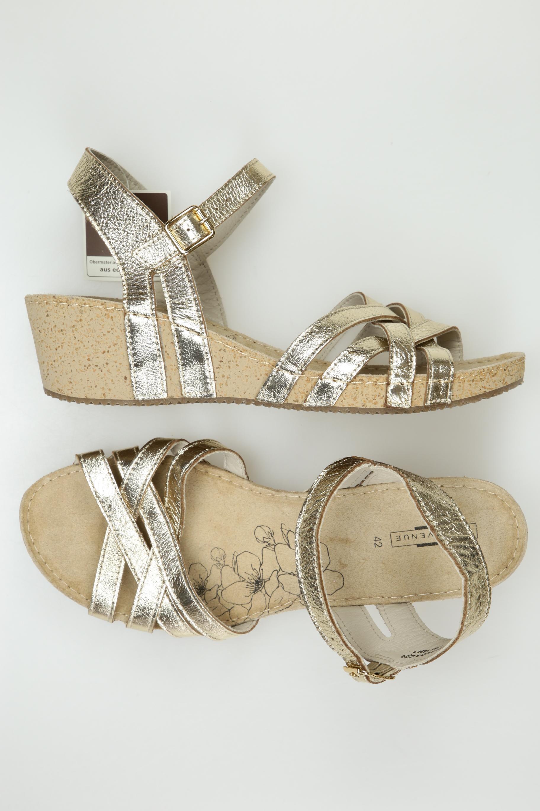 

5th Avenue Damen Sandale, gold, Gr. 42